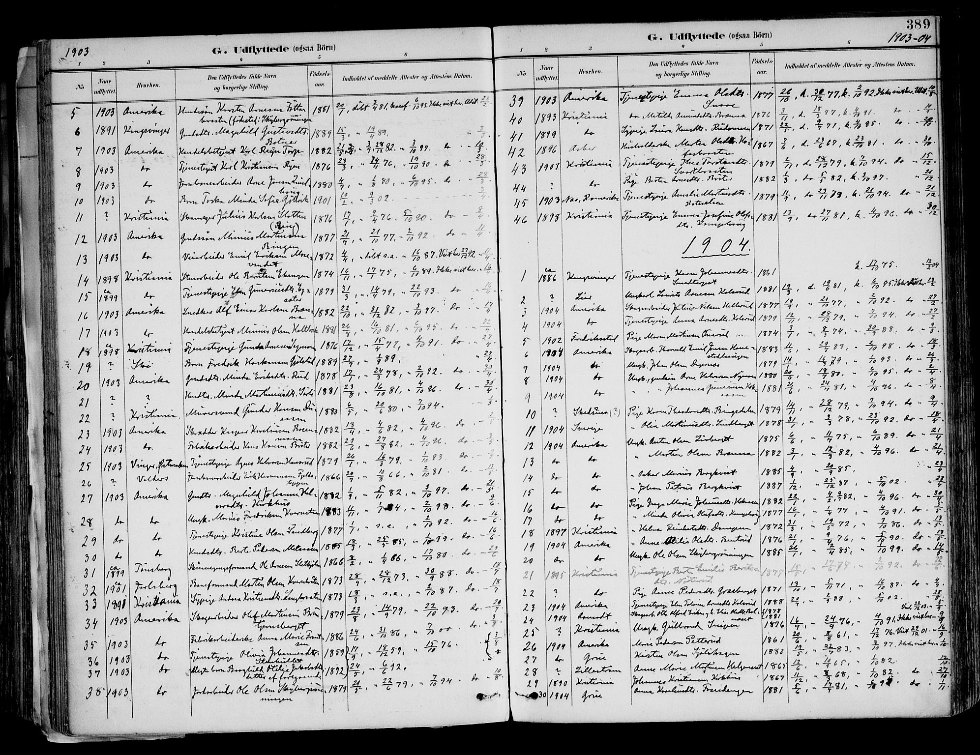 Brandval prestekontor, SAH/PREST-034/H/Ha/Haa/L0003: Parish register (official) no. 3, 1894-1909, p. 389