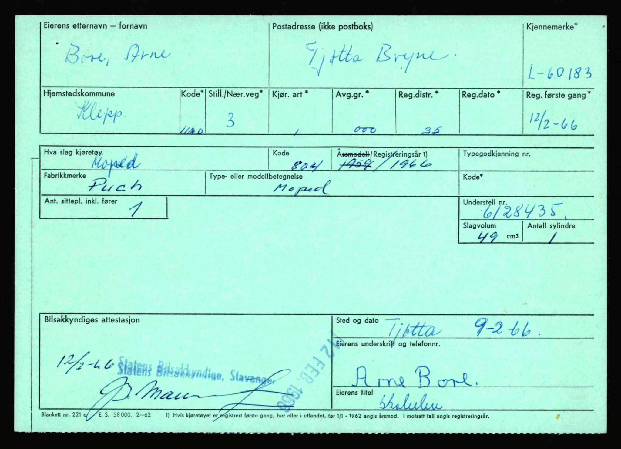 Stavanger trafikkstasjon, AV/SAST-A-101942/0/F/L0059: L-60000 - L-60699, 1930-1971, p. 409
