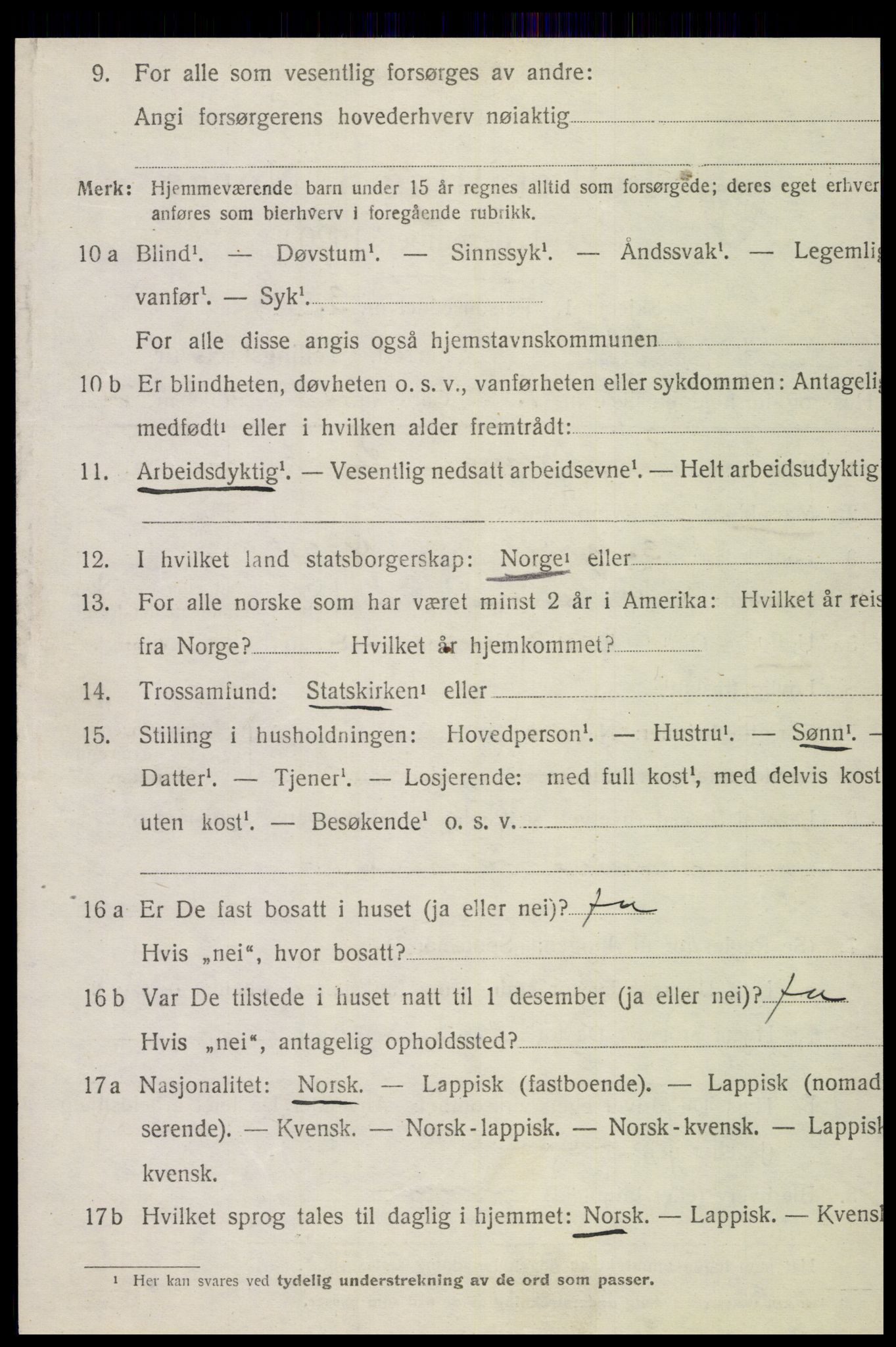 SAT, 1920 census for Otterøy, 1920, p. 2602