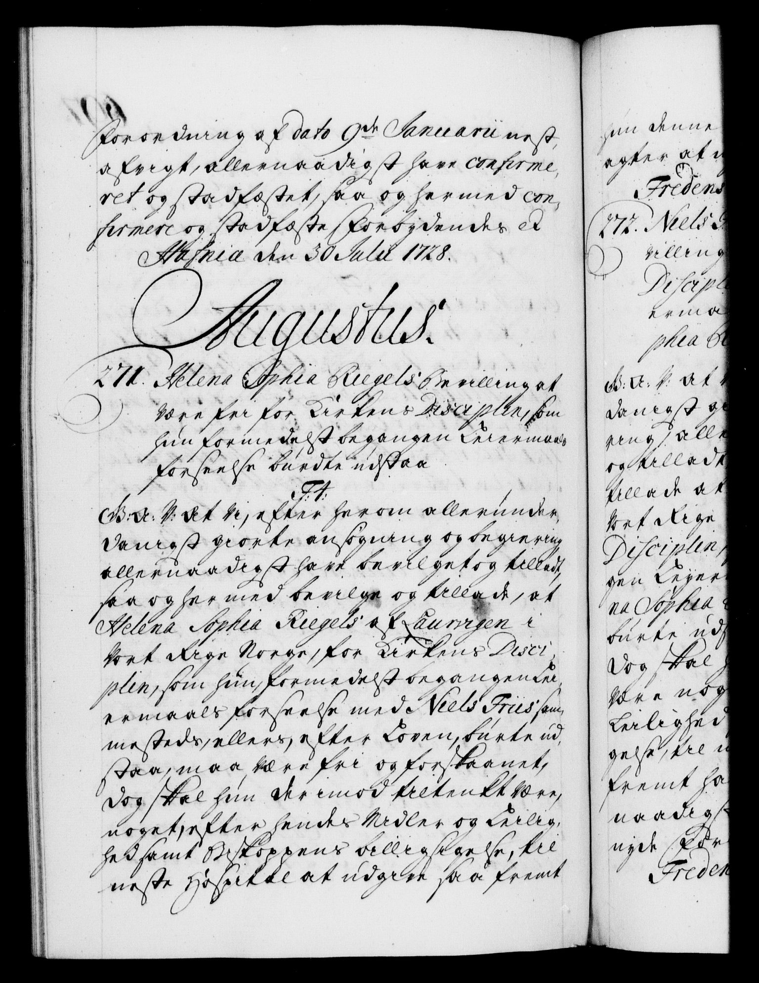 Danske Kanselli 1572-1799, RA/EA-3023/F/Fc/Fca/Fcaa/L0025: Norske registre, 1726-1728, p. 697b