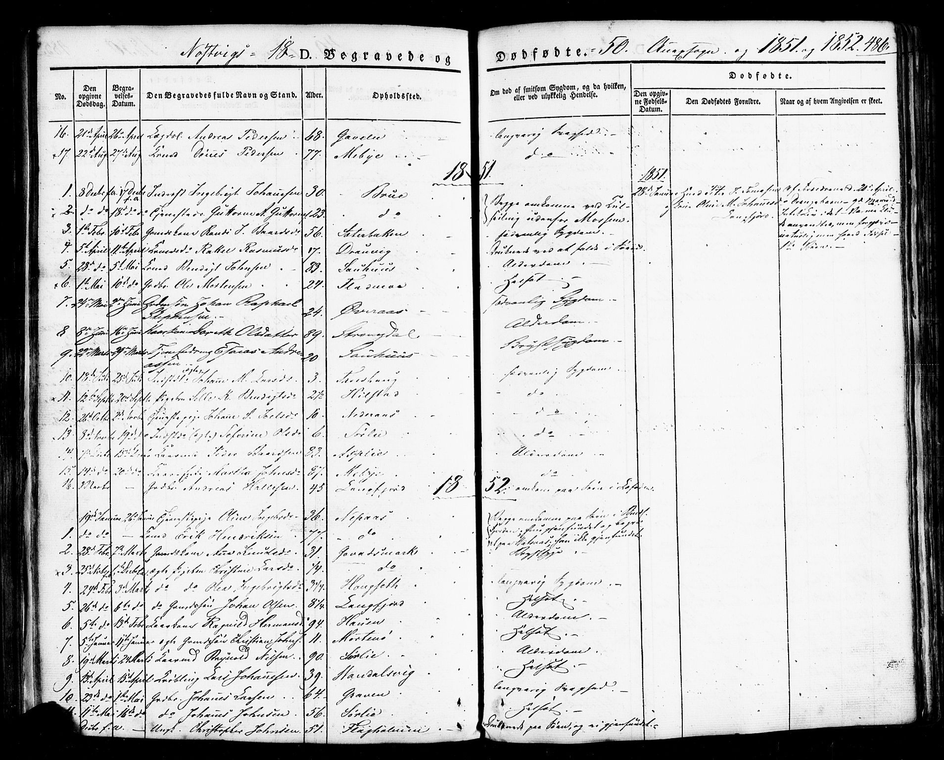 Ministerialprotokoller, klokkerbøker og fødselsregistre - Nordland, AV/SAT-A-1459/814/L0224: Parish register (official) no. 814A05, 1834-1874, p. 486