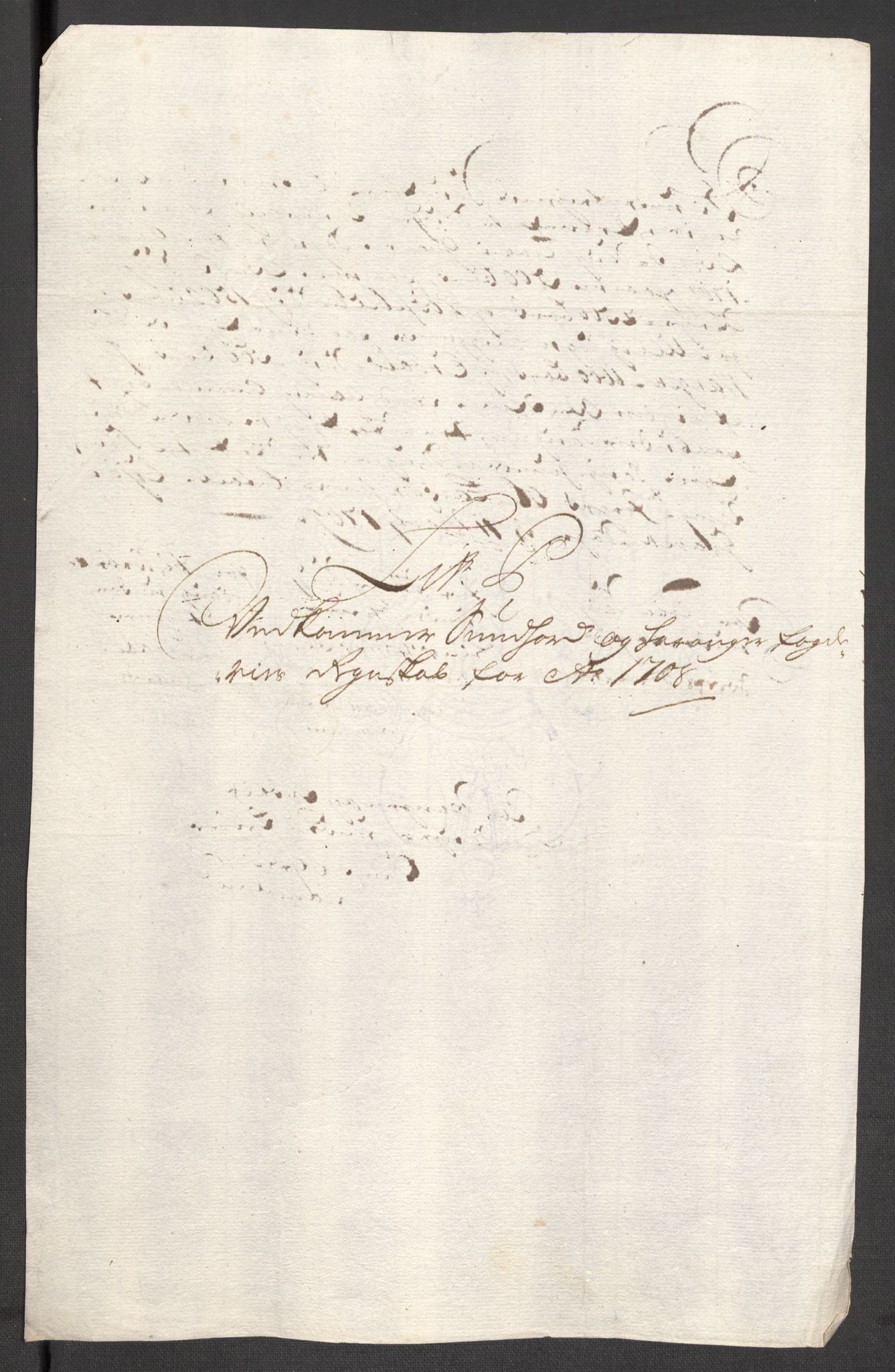 Rentekammeret inntil 1814, Reviderte regnskaper, Fogderegnskap, AV/RA-EA-4092/R48/L2985: Fogderegnskap Sunnhordland og Hardanger, 1708, p. 235