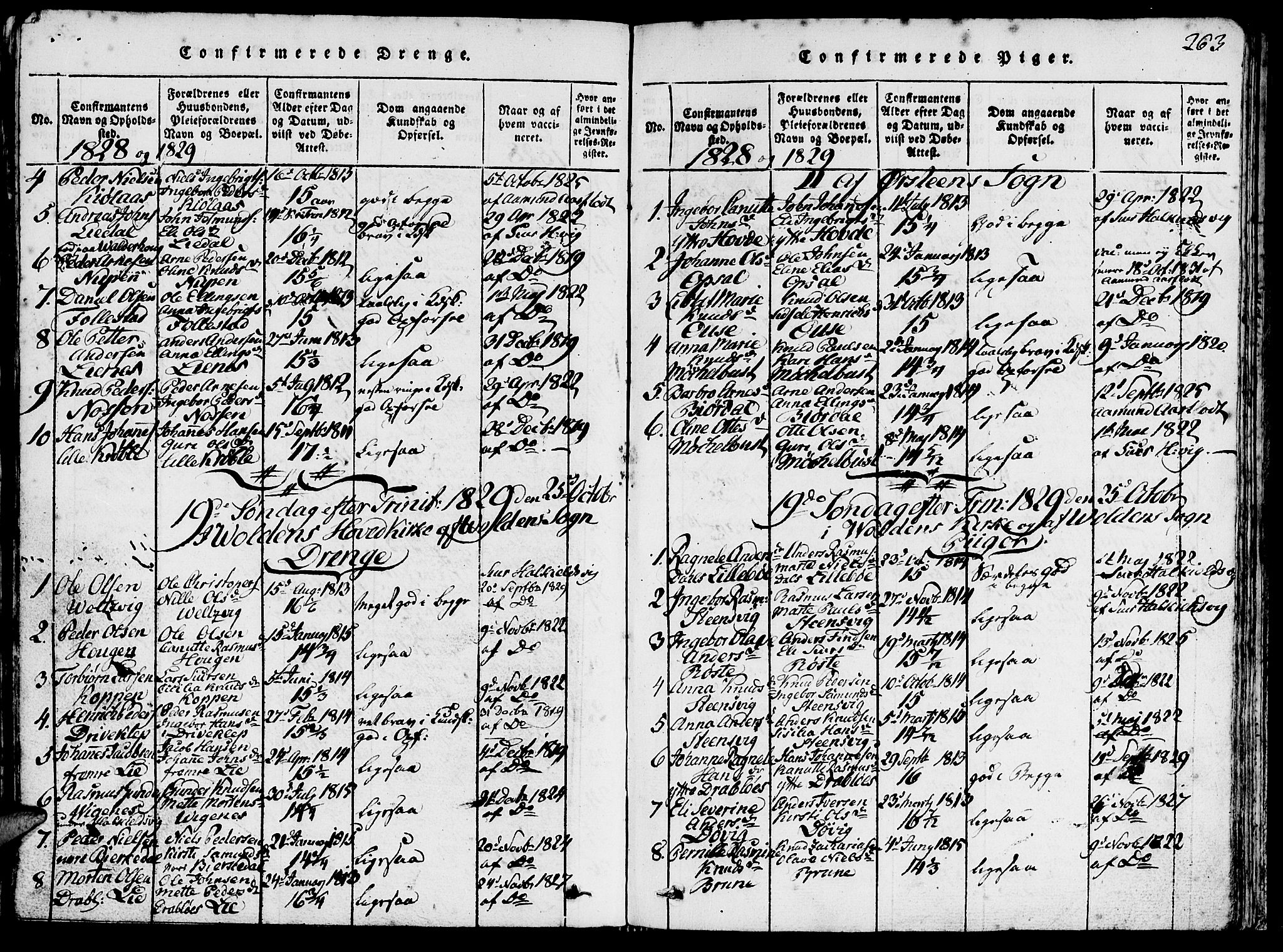 Ministerialprotokoller, klokkerbøker og fødselsregistre - Møre og Romsdal, AV/SAT-A-1454/511/L0138: Parish register (official) no. 511A05, 1817-1832, p. 263