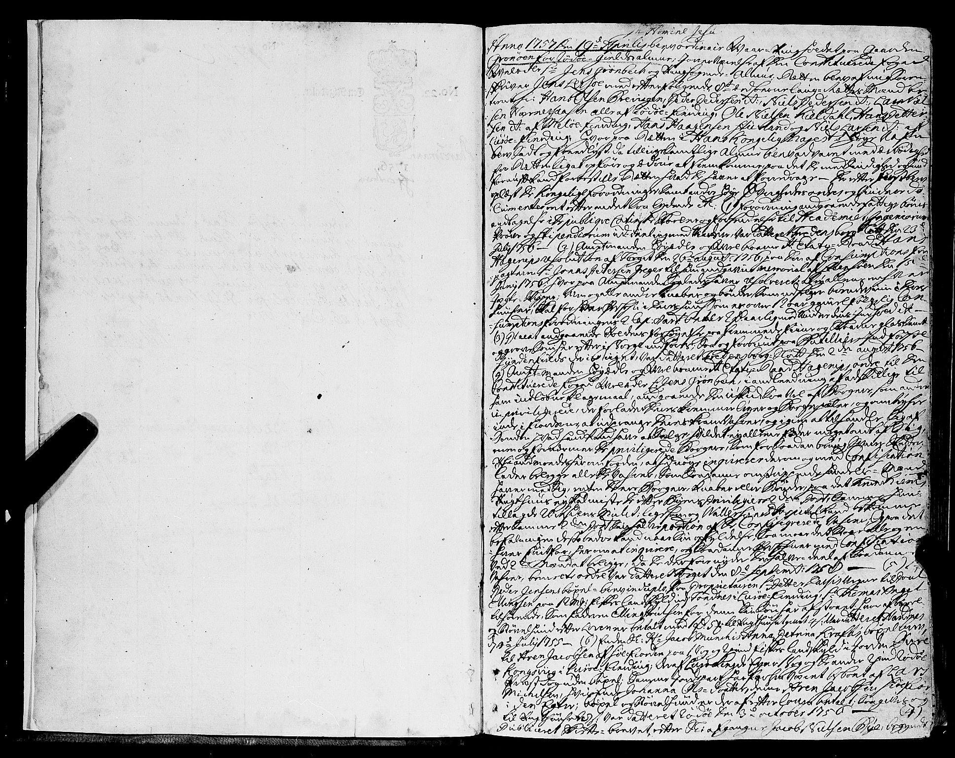 Helgeland sorenskriveri, SAT/A-0004/1/1A/L0017: Tingbok 16A, 1757-1758, p. -1b-0a
