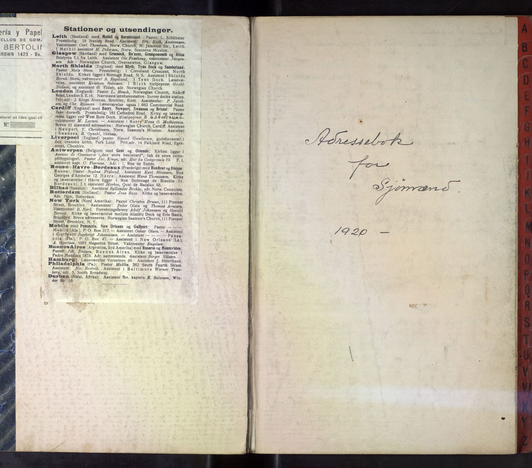 Den norske sjømannsmisjon i utlandet/Syd-Amerika (Buenos Aires m.fl.), AV/SAB-SAB/PA-0118, 1928-1929