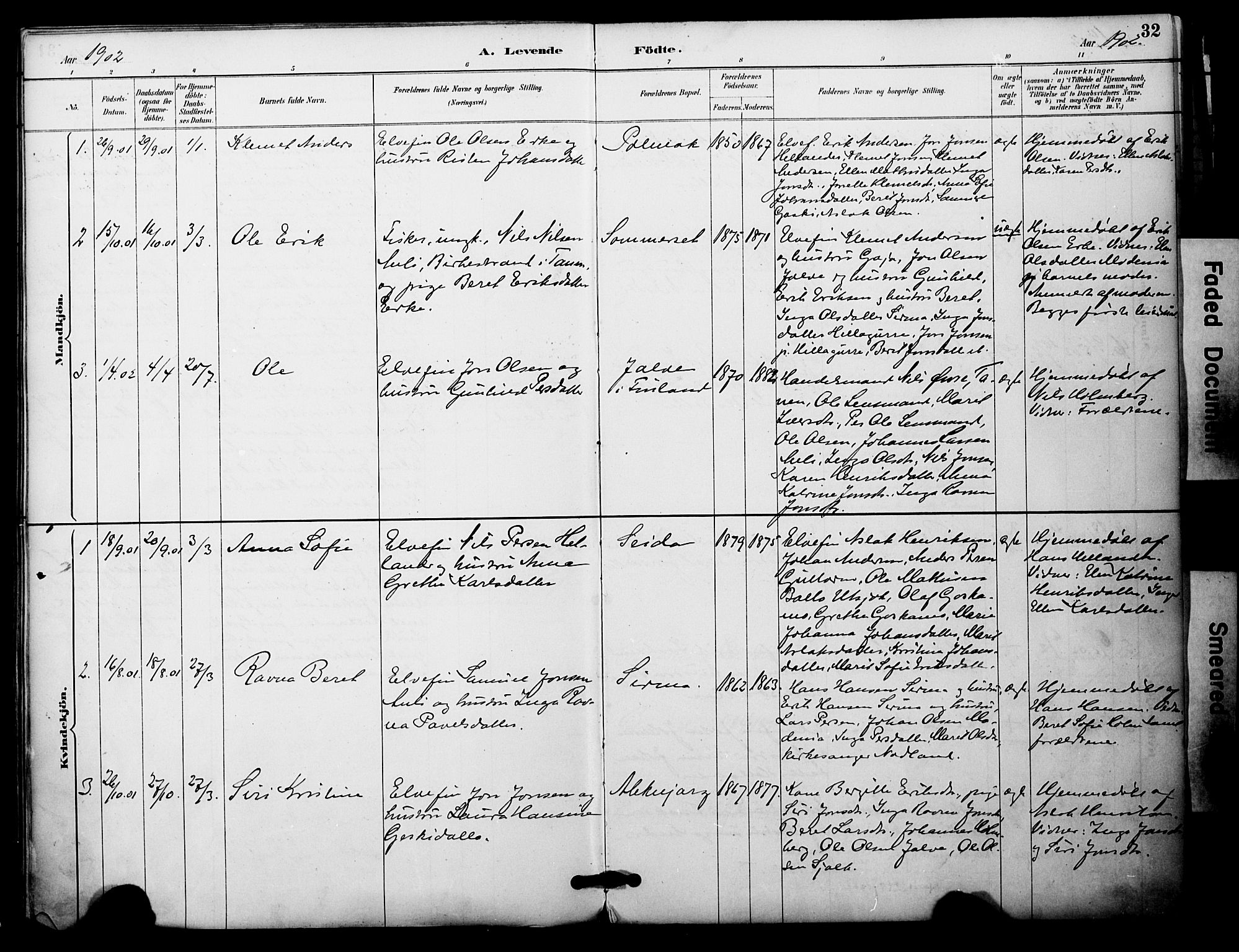 Nesseby sokneprestkontor, SATØ/S-1330/H/Ha/L0005kirke: Parish register (official) no. 5, 1885-1906, p. 32