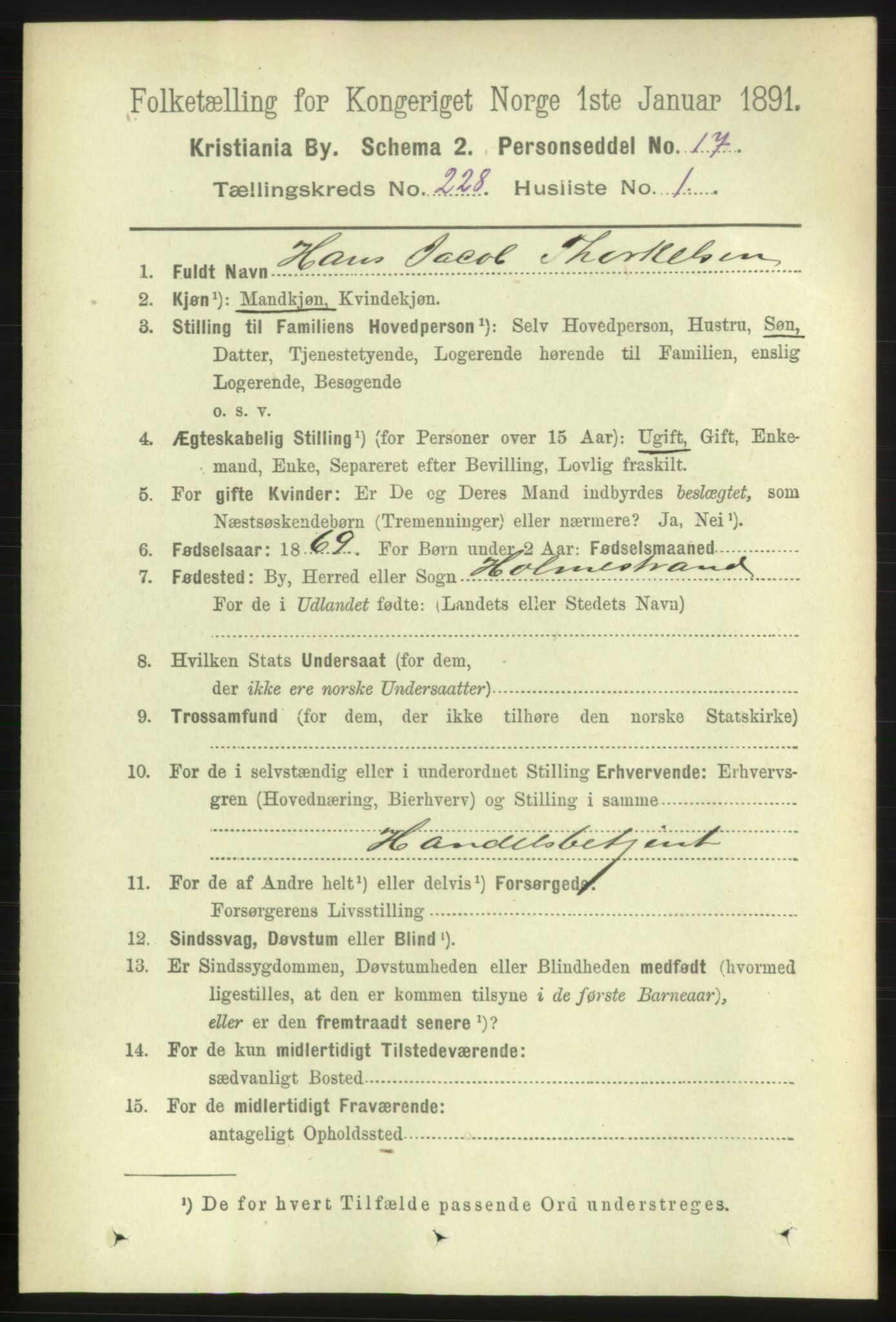 RA, 1891 census for 0301 Kristiania, 1891, p. 139294