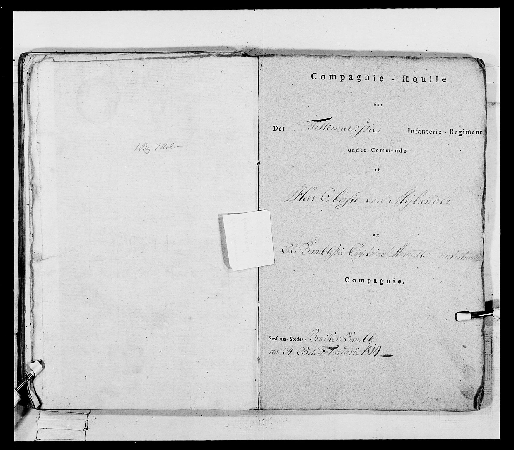 Generalitets- og kommissariatskollegiet, Det kongelige norske kommissariatskollegium, AV/RA-EA-5420/E/Eh/L0118: Telemarkske nasjonale infanteriregiment, 1814, p. 211