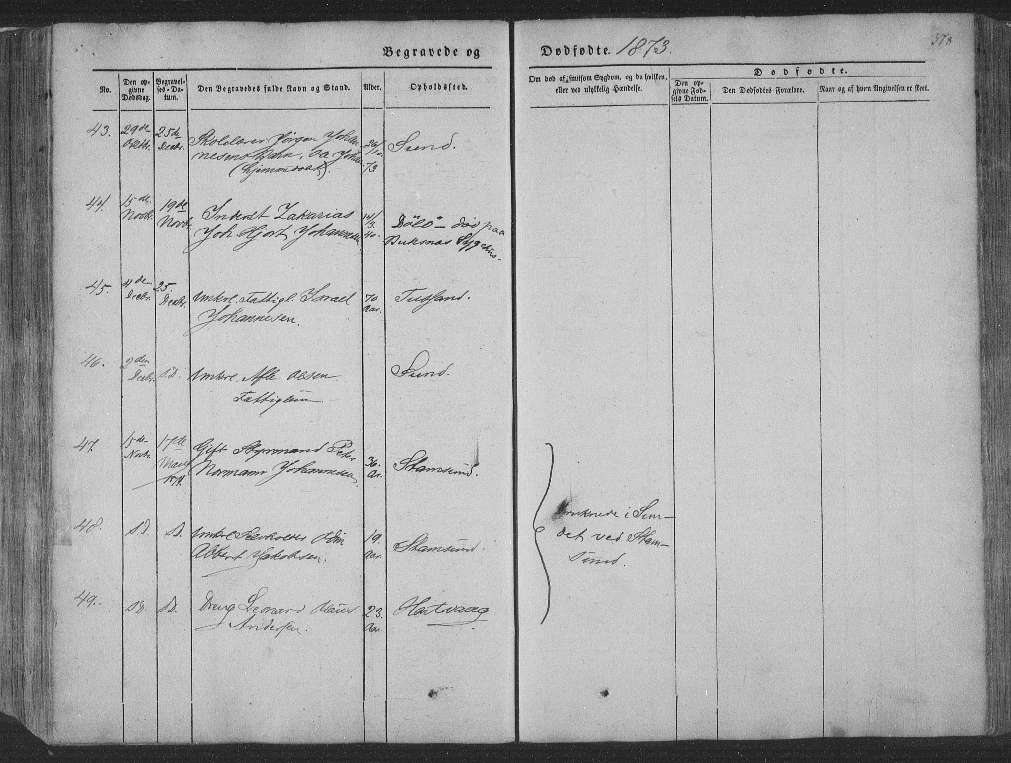 Ministerialprotokoller, klokkerbøker og fødselsregistre - Nordland, SAT/A-1459/881/L1165: Parish register (copy) no. 881C02, 1854-1876, p. 378