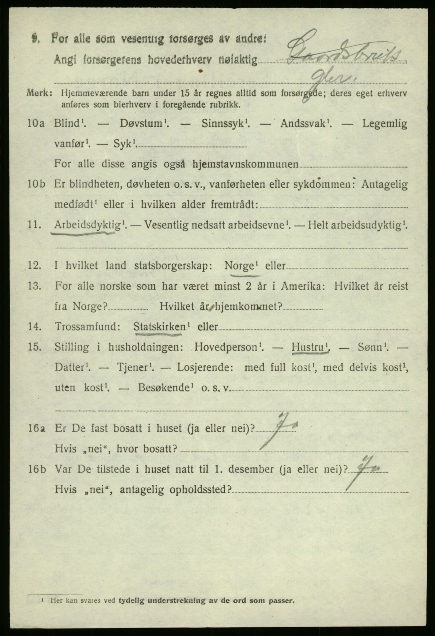 SAB, 1920 census for Vevring, 1920, p. 679