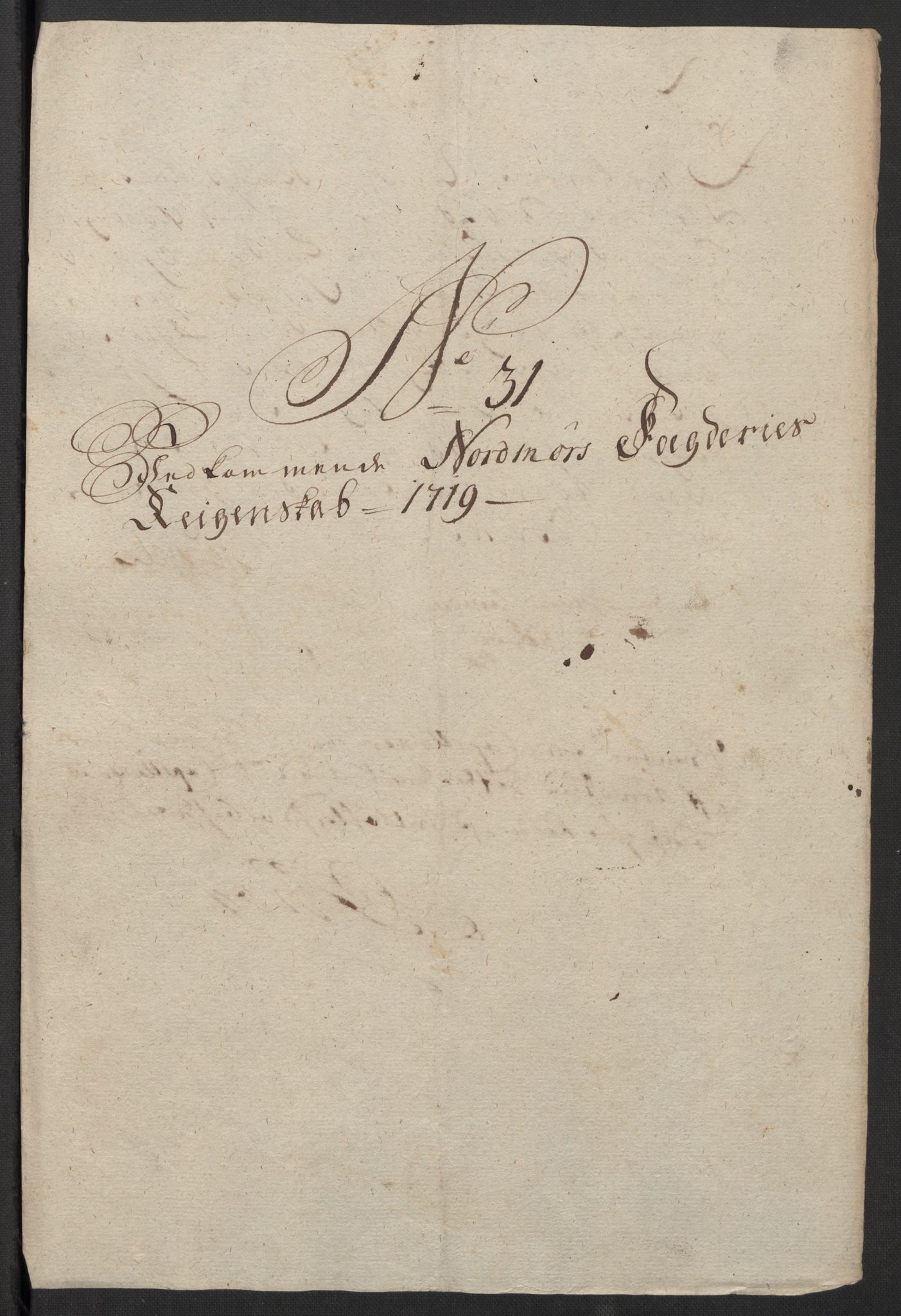 Rentekammeret inntil 1814, Reviderte regnskaper, Fogderegnskap, AV/RA-EA-4092/R56/L3752: Fogderegnskap Nordmøre, 1719, p. 207