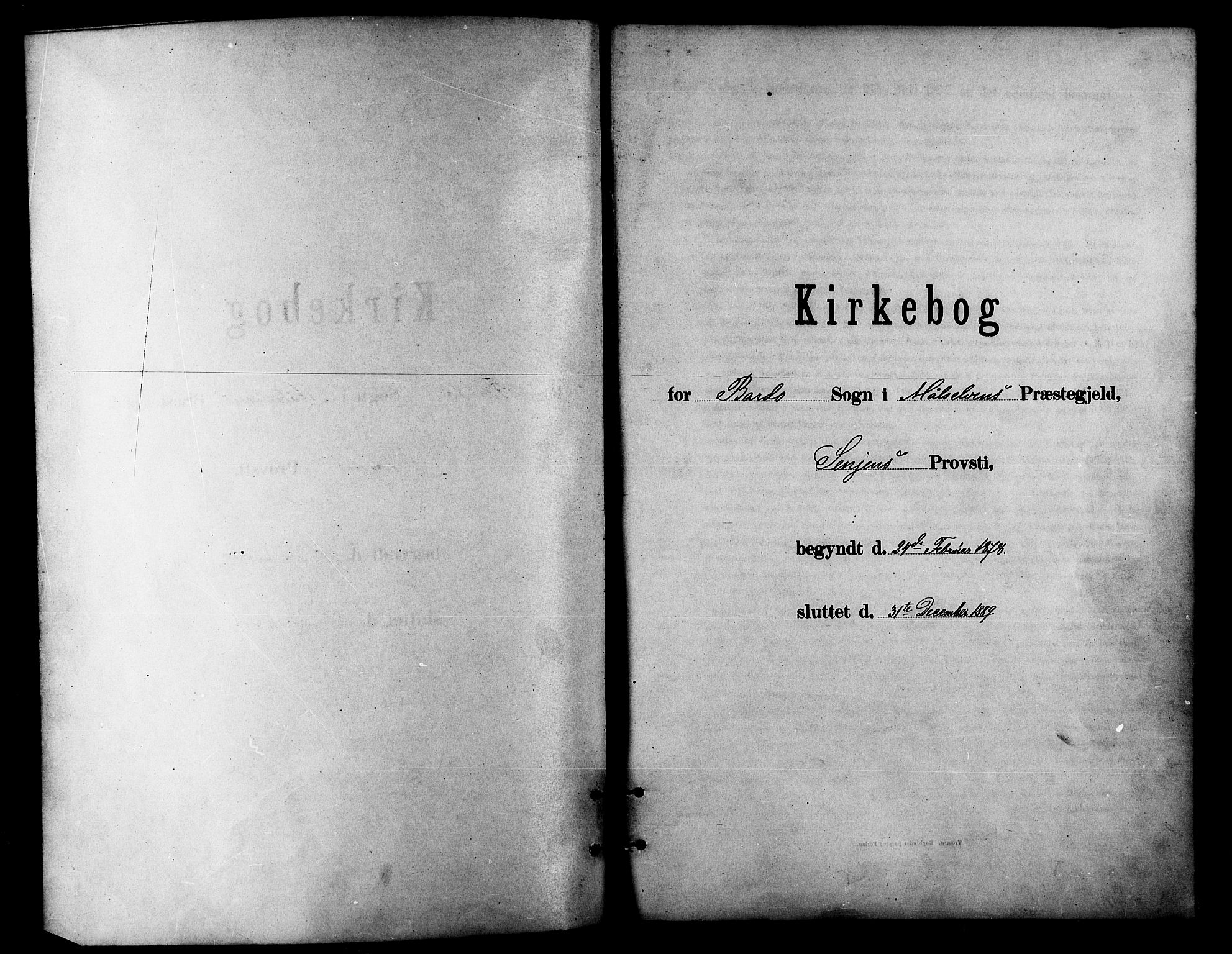 Målselv sokneprestembete, SATØ/S-1311/G/Ga/Gaa/L0009kirke: Parish register (official) no. 9, 1878-1889