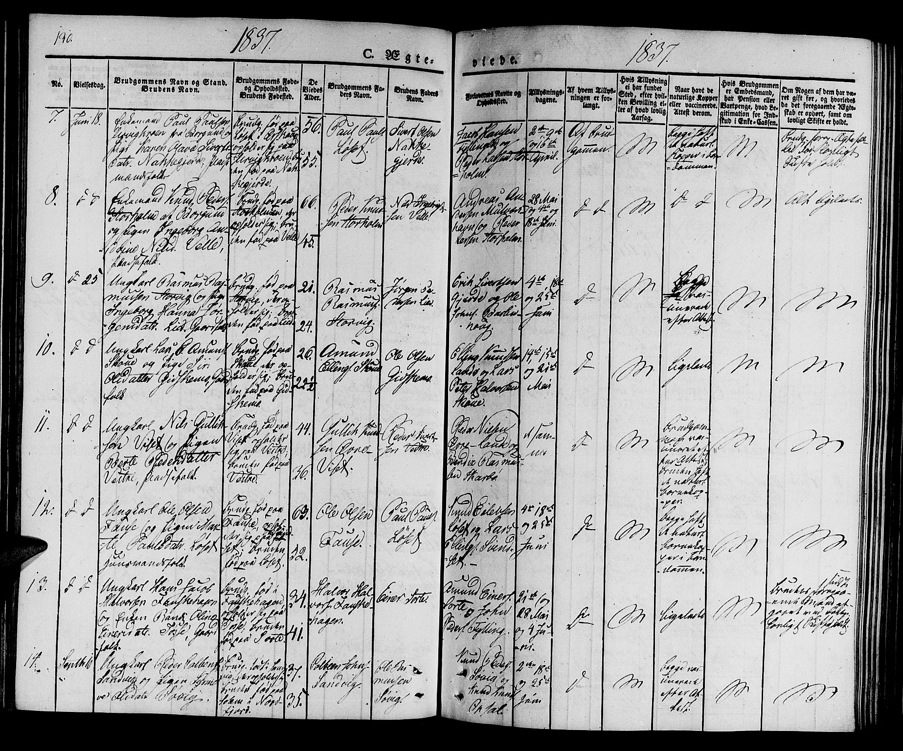 Ministerialprotokoller, klokkerbøker og fødselsregistre - Møre og Romsdal, SAT/A-1454/522/L0311: Parish register (official) no. 522A06, 1832-1842, p. 130
