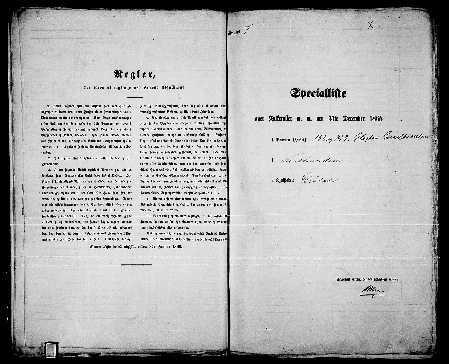 RA, 1865 census for Drøbak/Drøbak, 1865, p. 18