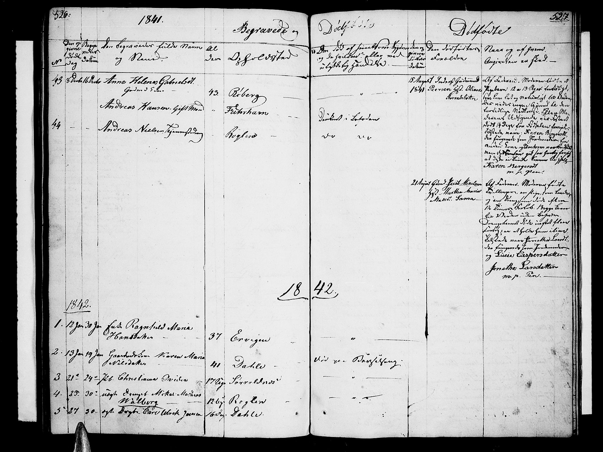 Trondenes sokneprestkontor, SATØ/S-1319/H/Hb/L0005klokker: Parish register (copy) no. 5, 1834-1845, p. 526-527