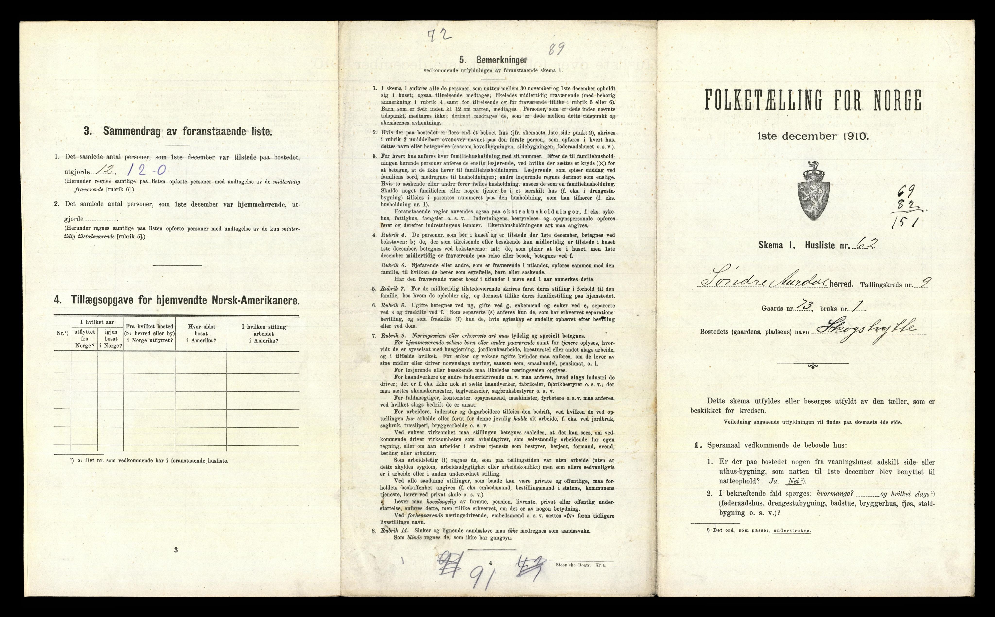 RA, 1910 census for Sør-Aurdal, 1910, p. 1017