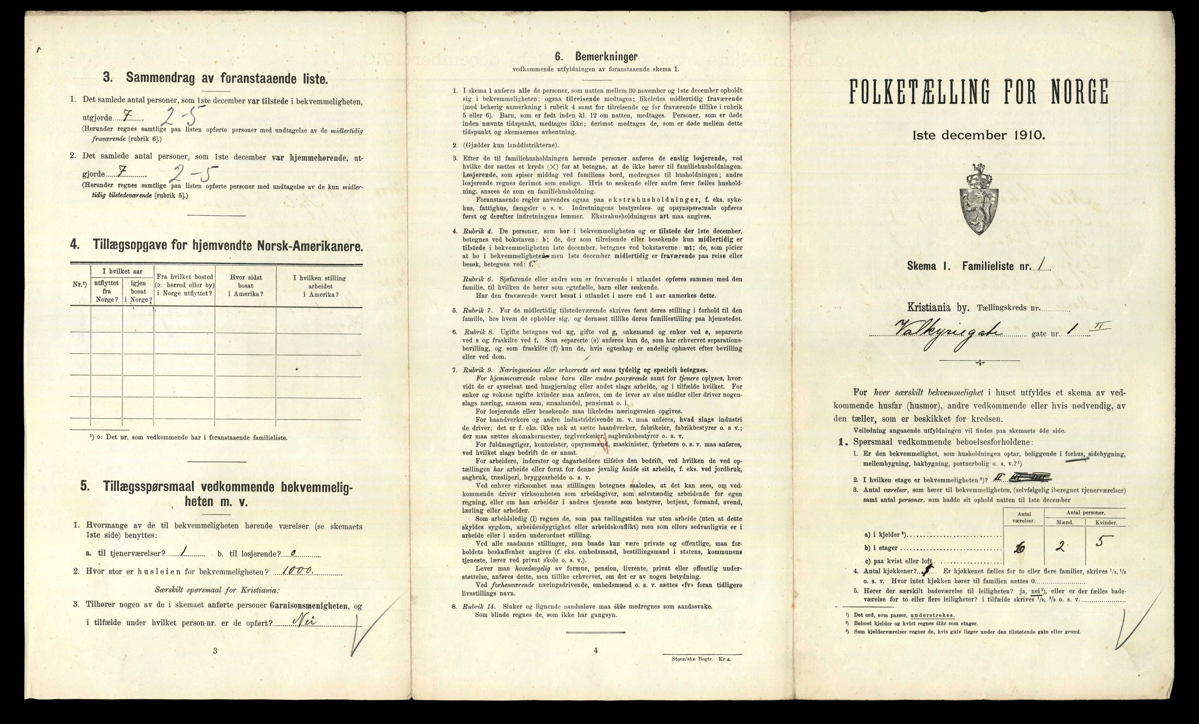 RA, 1910 census for Kristiania, 1910, p. 116655