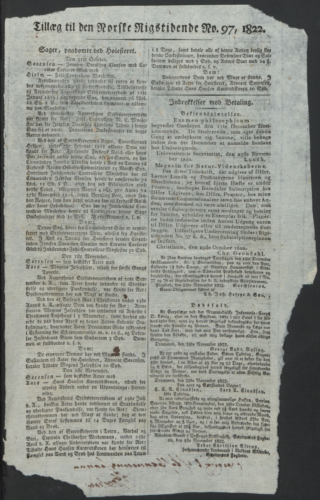 Forsvaret, Generalauditøren, AV/RA-RAFA-1772/F/Fj/Fjb/L0005: Skifter 1818 - 1823, 1818-1823, p. 213