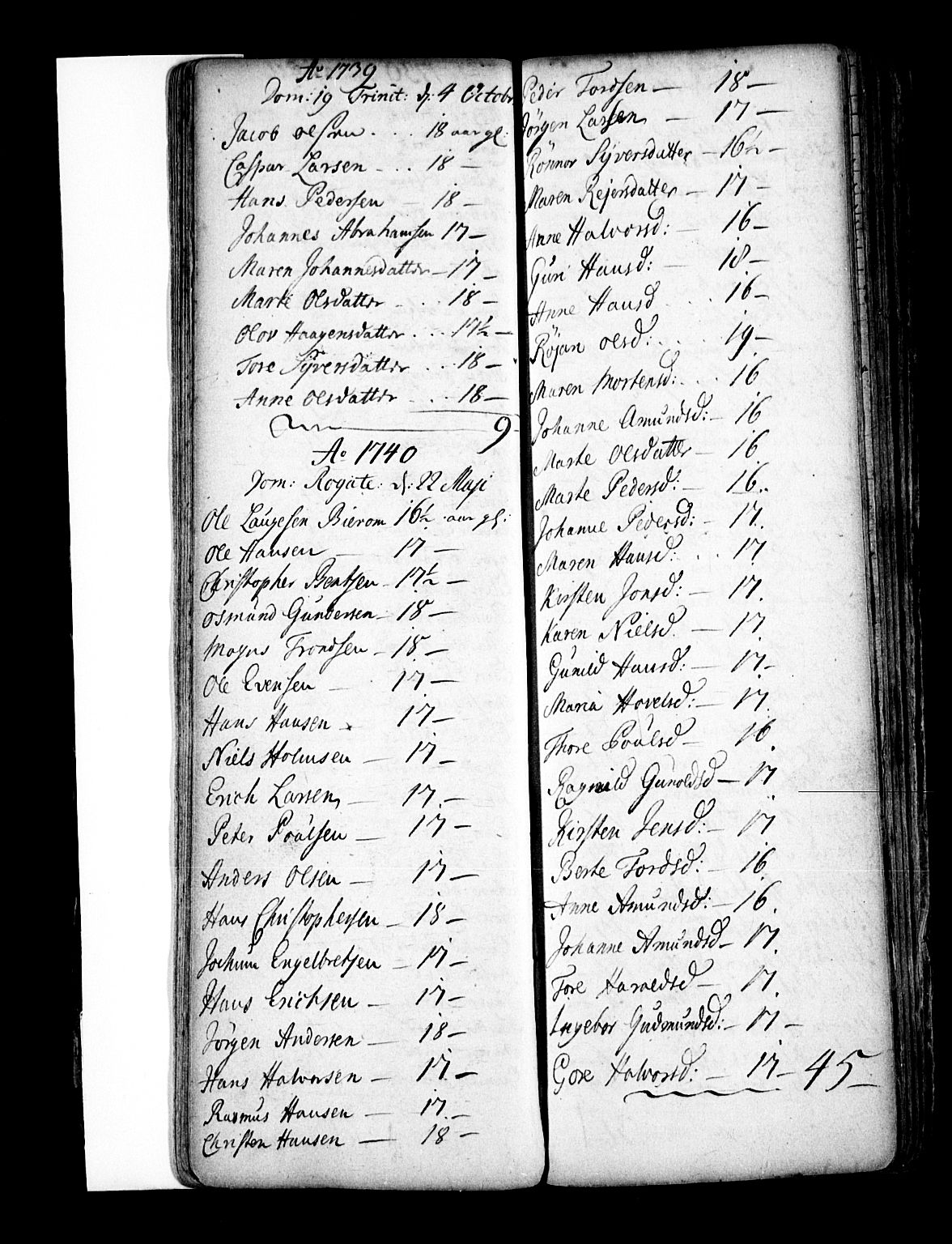 Enebakk prestekontor Kirkebøker, AV/SAO-A-10171c/F/Fa/L0001: Parish register (official) no. I 1, 1719-1754