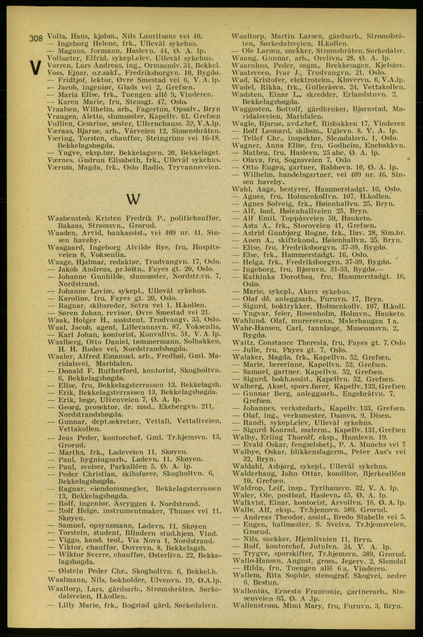 Aker adressebok/adressekalender, PUBL/001/A/005: Aker adressebok, 1934-1935, p. 308