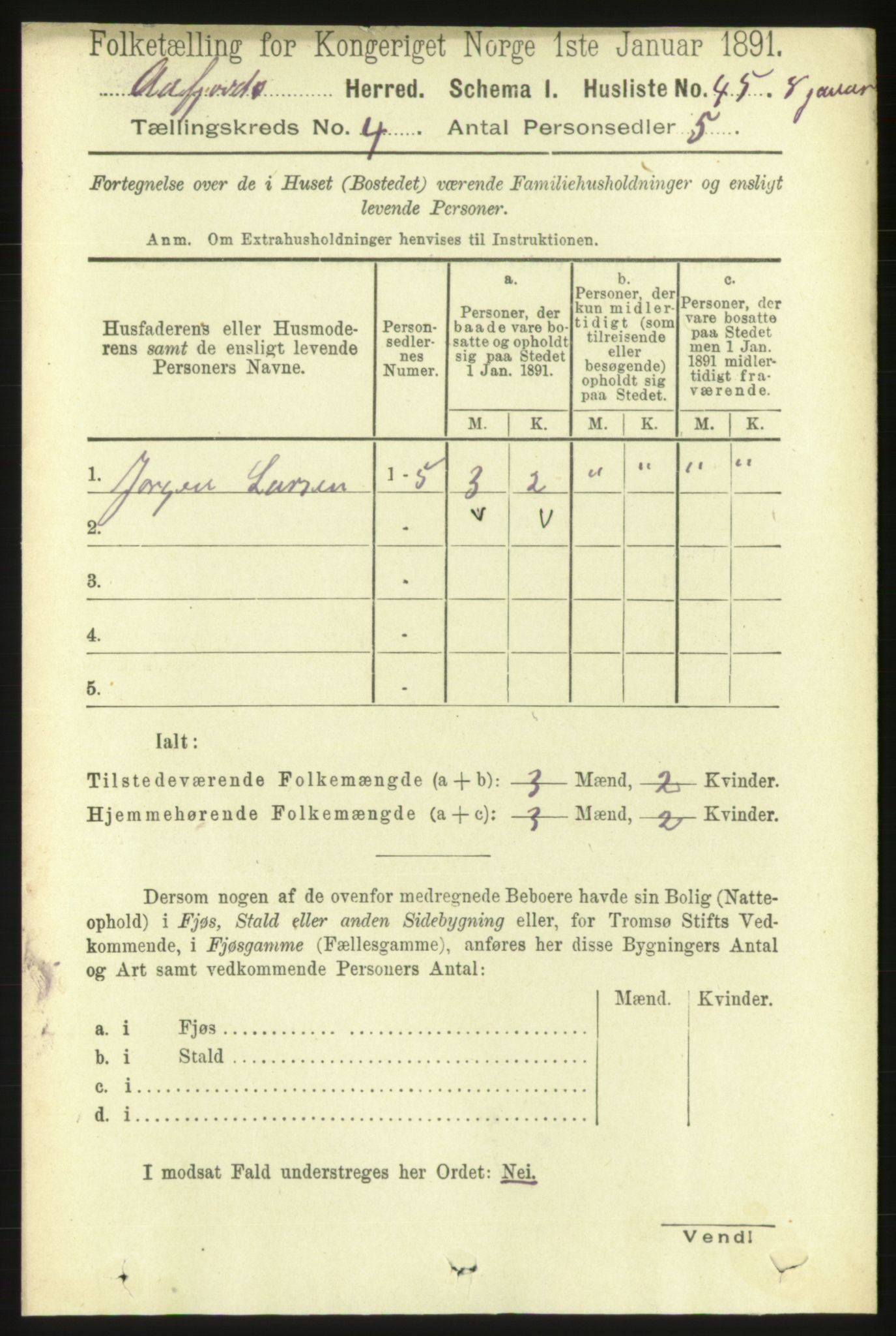 RA, 1891 census for 1630 Åfjord, 1891, p. 786