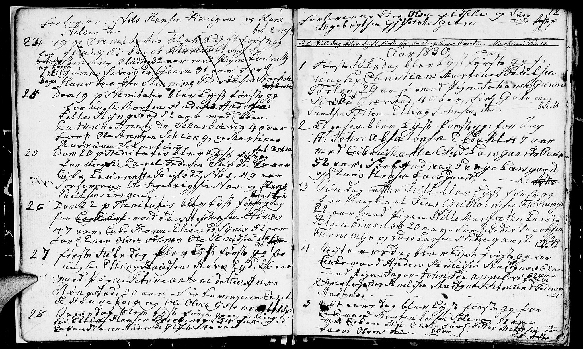 Ministerialprotokoller, klokkerbøker og fødselsregistre - Møre og Romsdal, AV/SAT-A-1454/528/L0424: Parish register (copy) no. 528C05, 1826-1847, p. 12