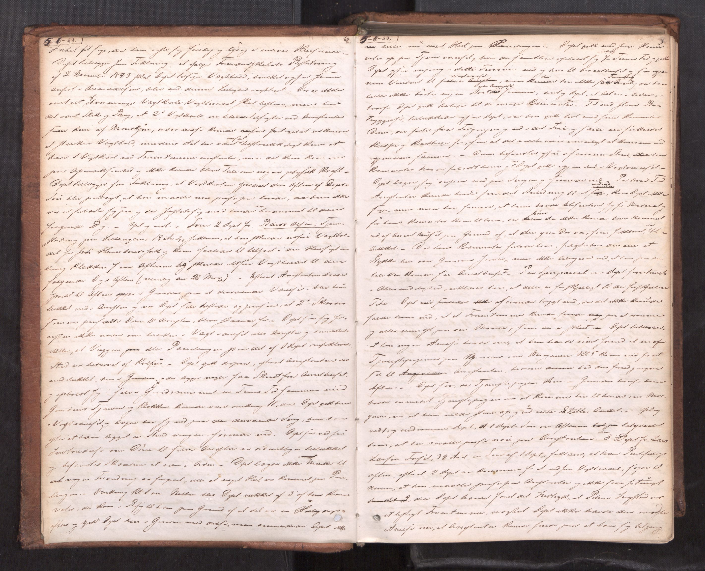 Strinda og Selbu sorenskriveri, AV/SAT-A-0015/1/1B/L0011: Ekstrarettsprot. 9, 1863-1873, p. 2b-3a