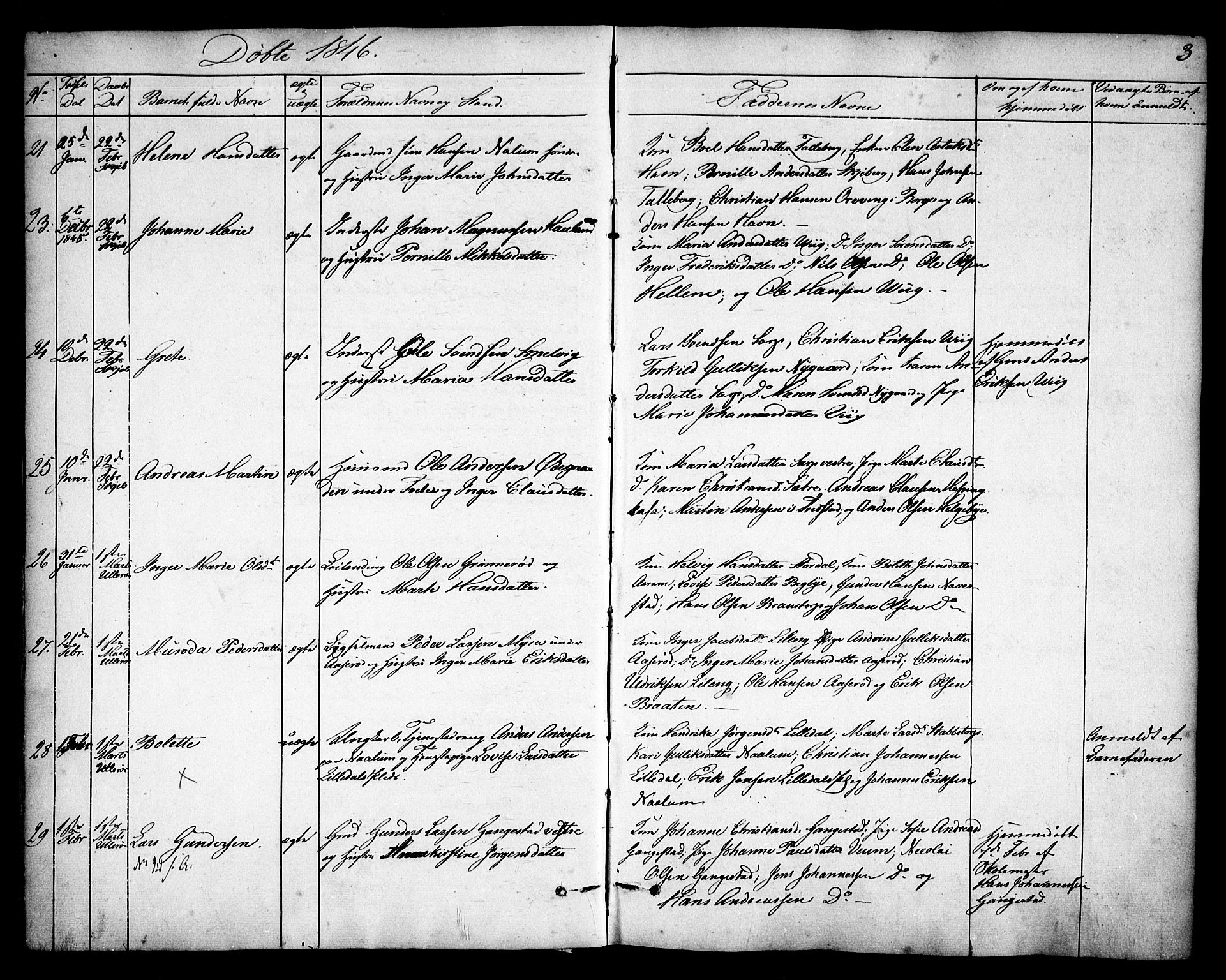 Skjeberg prestekontor Kirkebøker, AV/SAO-A-10923/F/Fa/L0006: Parish register (official) no. I 6, 1846-1858, p. 3