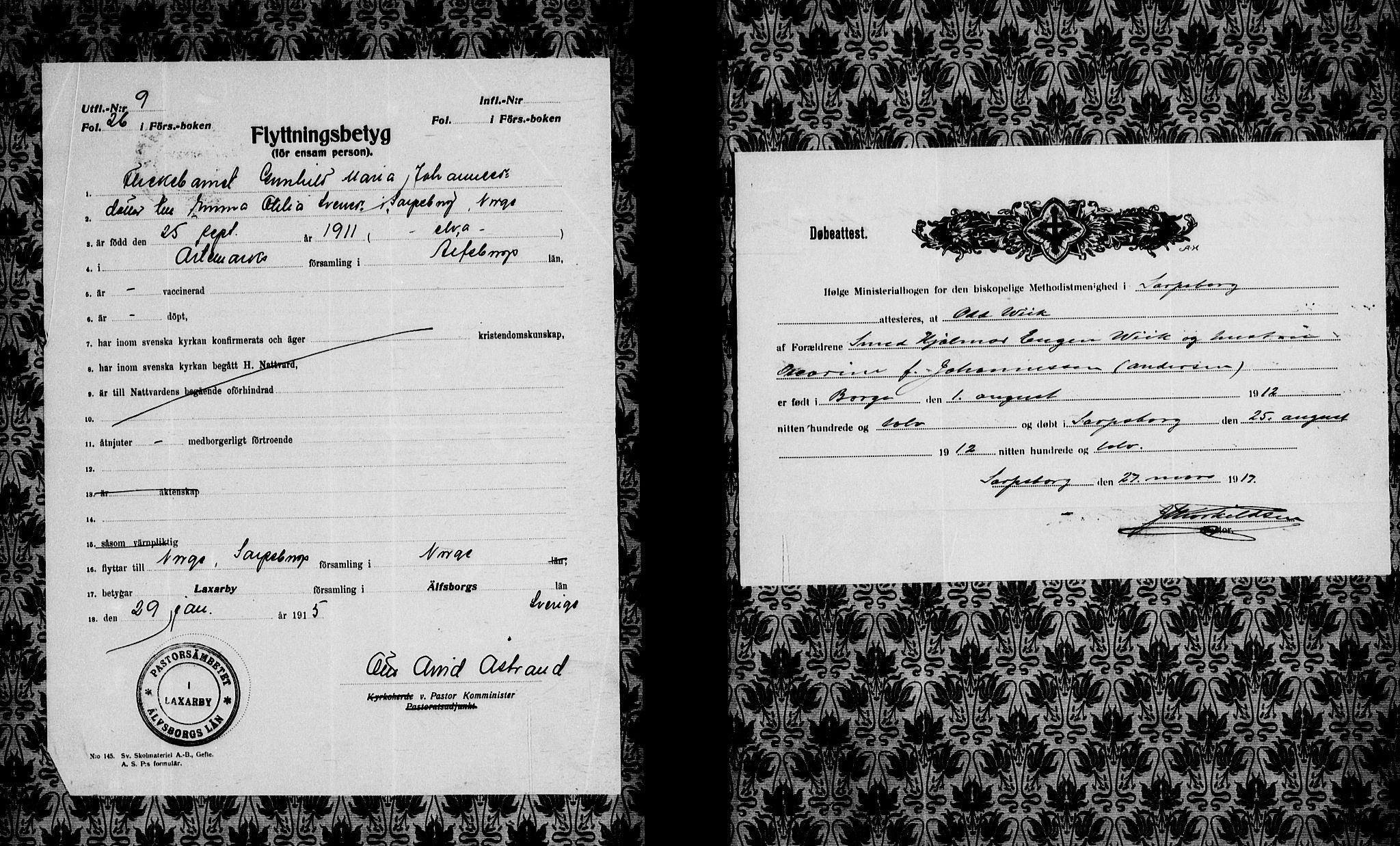 Sarpsborg prestekontor Kirkebøker, SAO/A-2006/F/Fa/L0007: Parish register (official) no. 7, 1910-1918