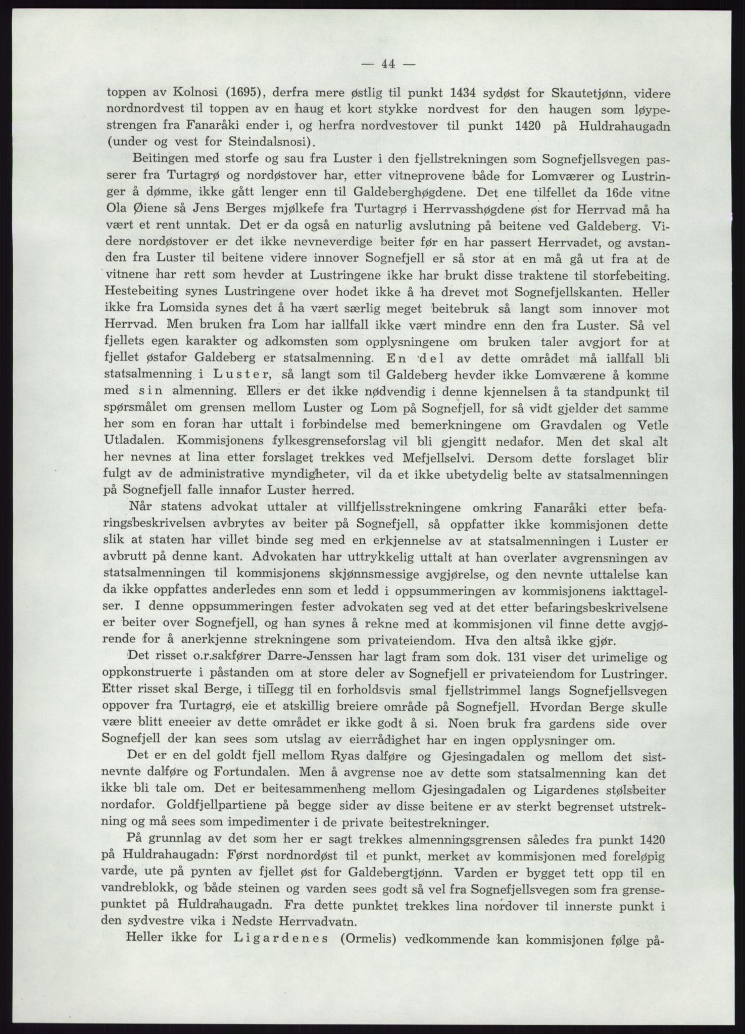 Høyfjellskommisjonen, AV/RA-S-1546/X/Xa/L0001: Nr. 1-33, 1909-1953, p. 5667