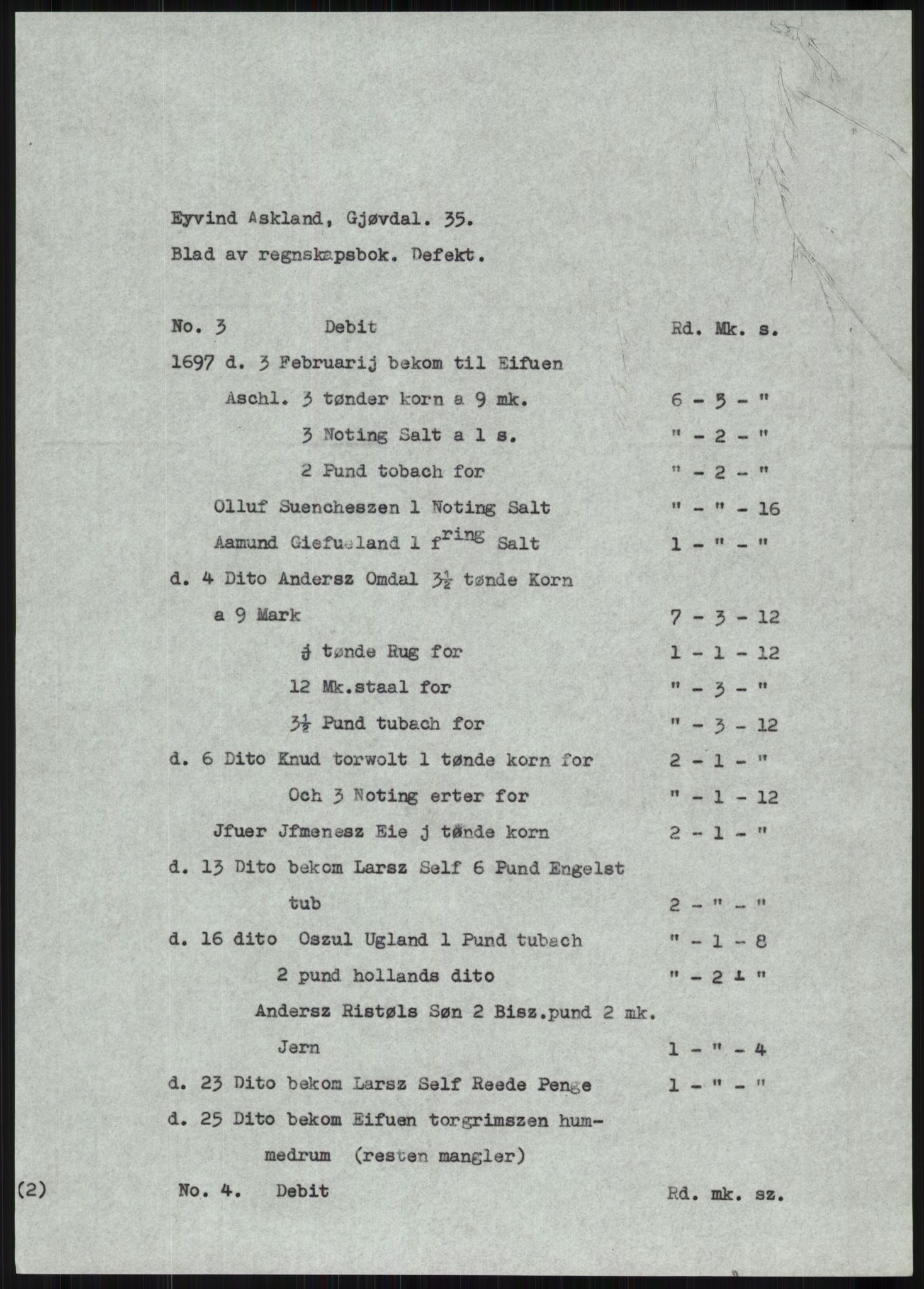 Samlinger til kildeutgivelse, Diplomavskriftsamlingen, AV/RA-EA-4053/H/Ha, p. 173