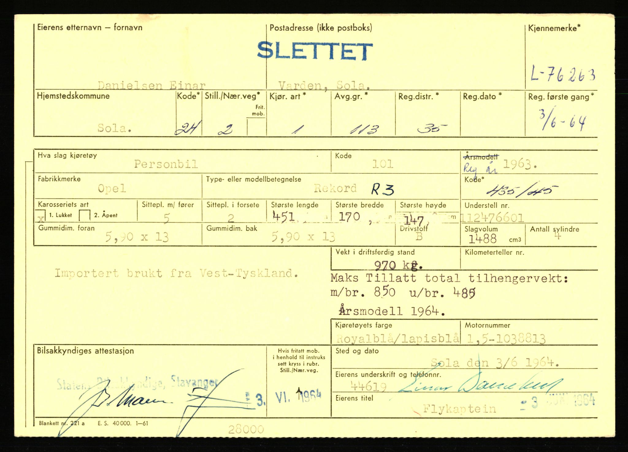 Stavanger trafikkstasjon, AV/SAST-A-101942/0/F/L0068: L-75000 - L-76799, 1930-1971, p. 1563