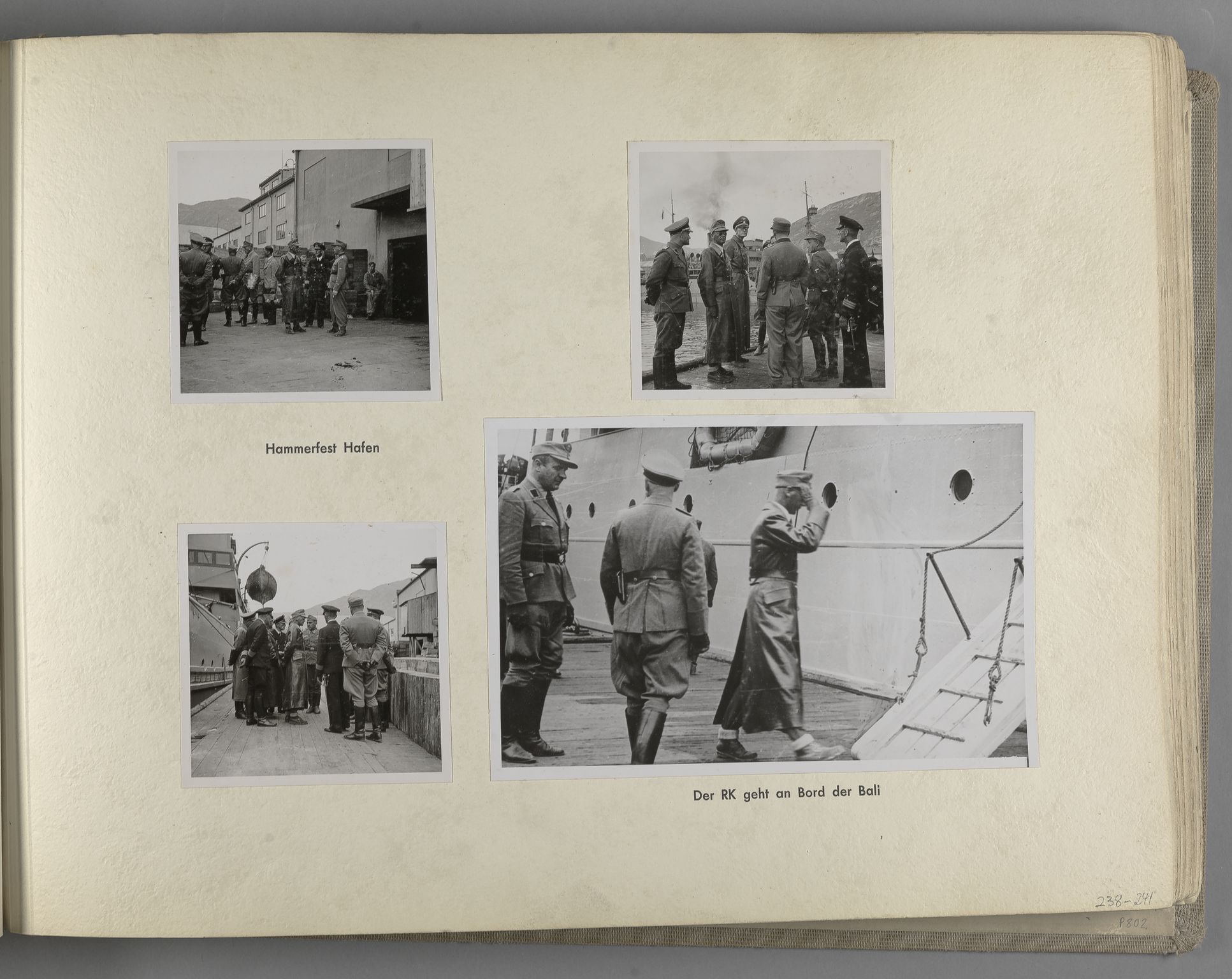 Tyske arkiver, Reichskommissariat, Bildarchiv, RA/RAFA-3309/U/L0071: Fotoalbum: Mit dem Reichskommissar nach Nordnorwegen und Finnland 10. bis 27. Juli 1942, 1942, p. 97