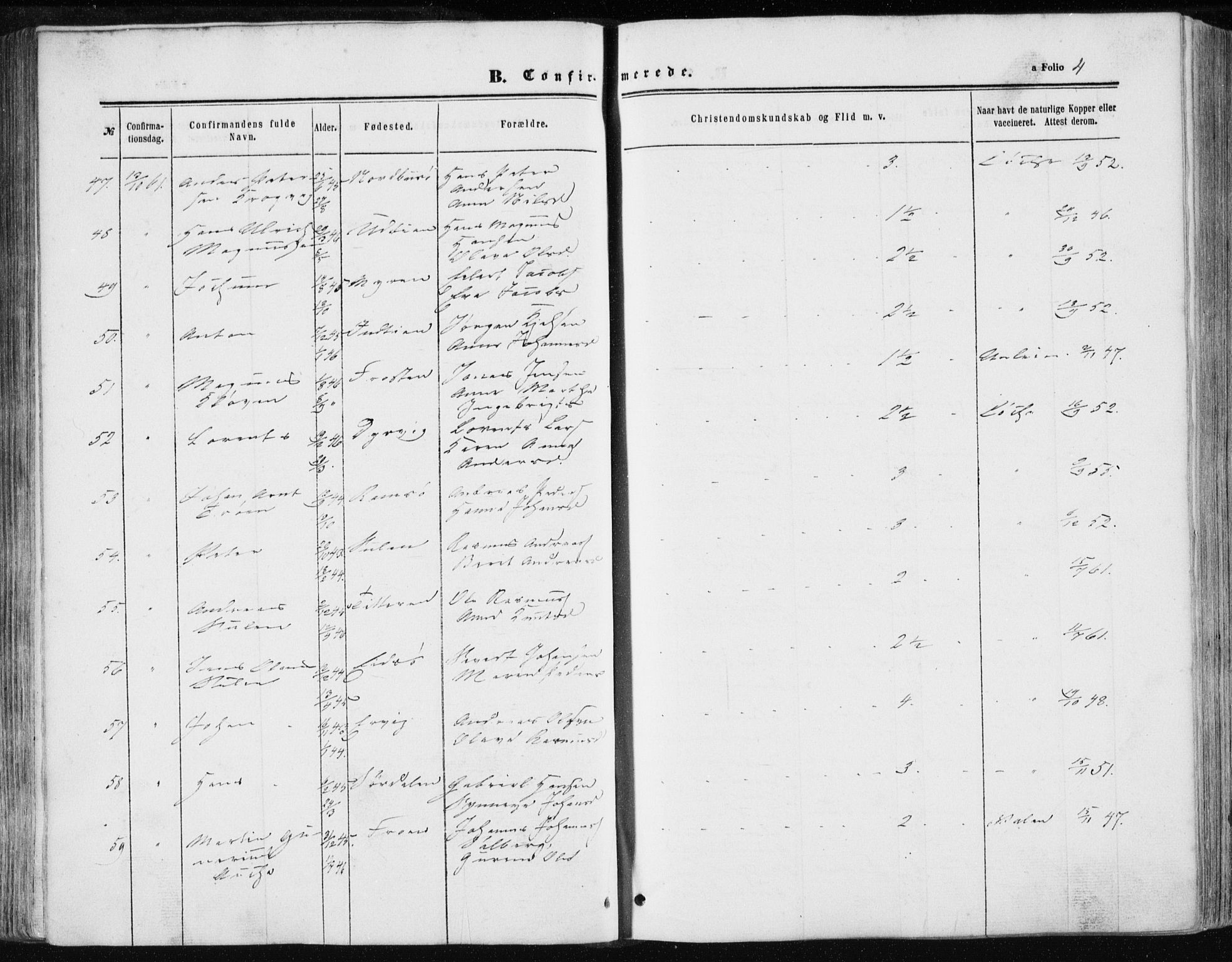 Ministerialprotokoller, klokkerbøker og fødselsregistre - Sør-Trøndelag, AV/SAT-A-1456/634/L0531: Parish register (official) no. 634A07, 1861-1870, p. 4