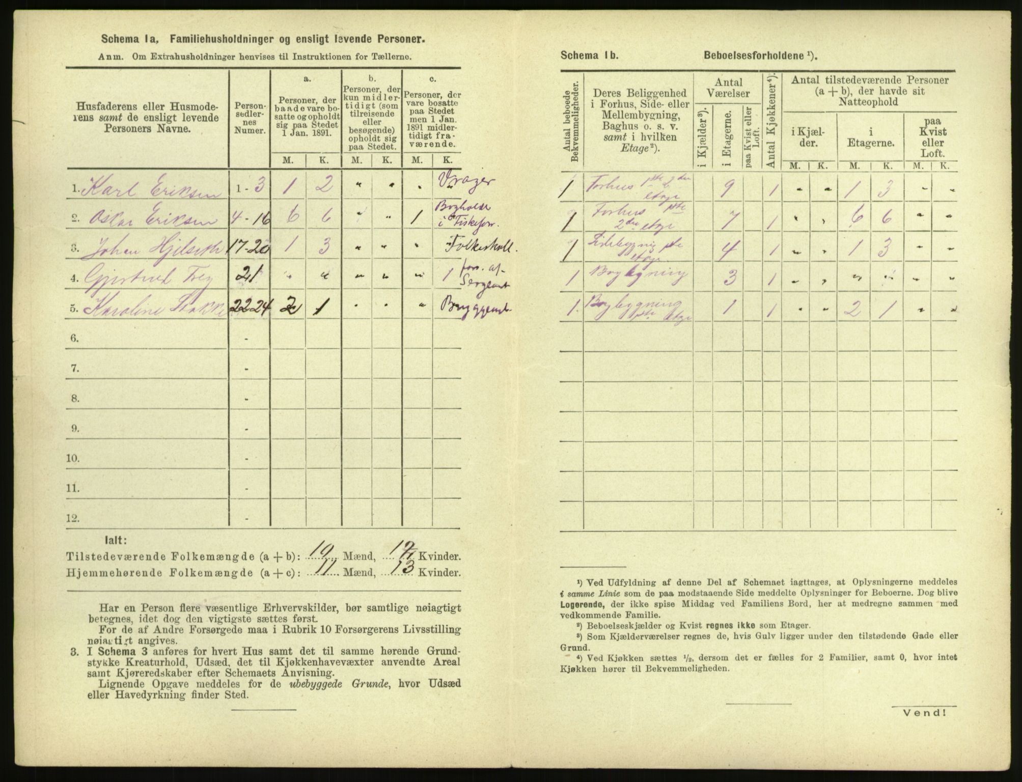 RA, 1891 census for 1503 Kristiansund, 1891, p. 1649