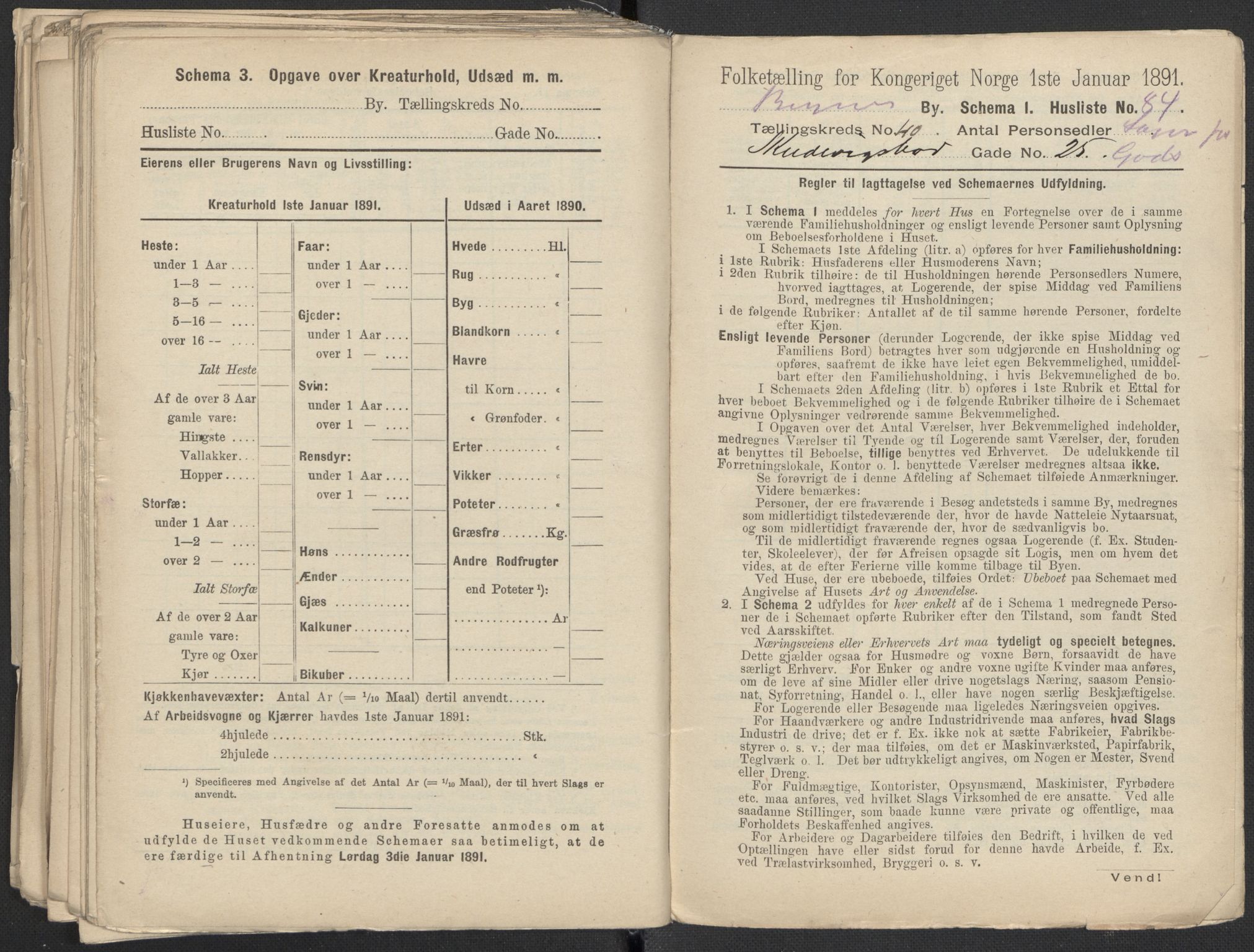 RA, 1891 Census for 1301 Bergen, 1891, p. 6904