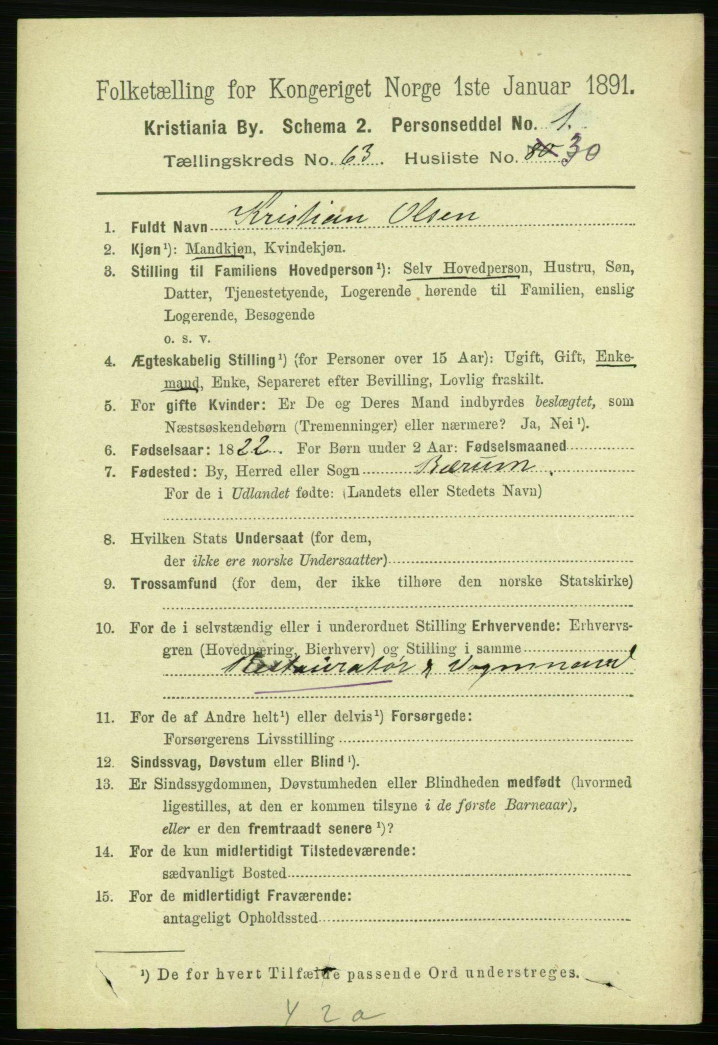 RA, 1891 census for 0301 Kristiania, 1891, p. 34282