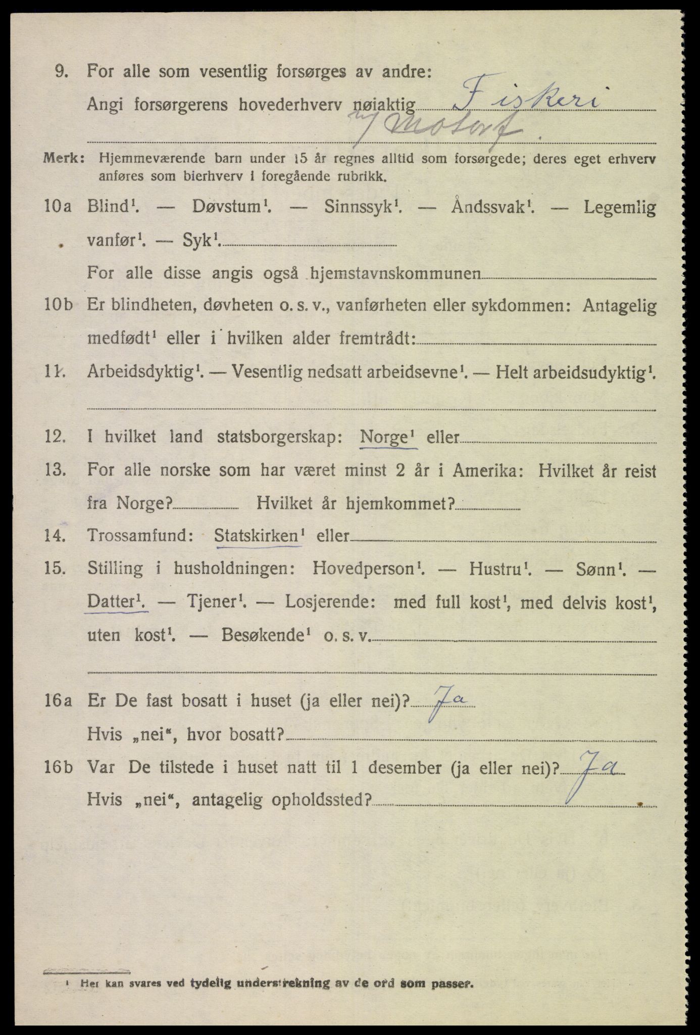 SAK, 1920 census for Hidra, 1920, p. 2081