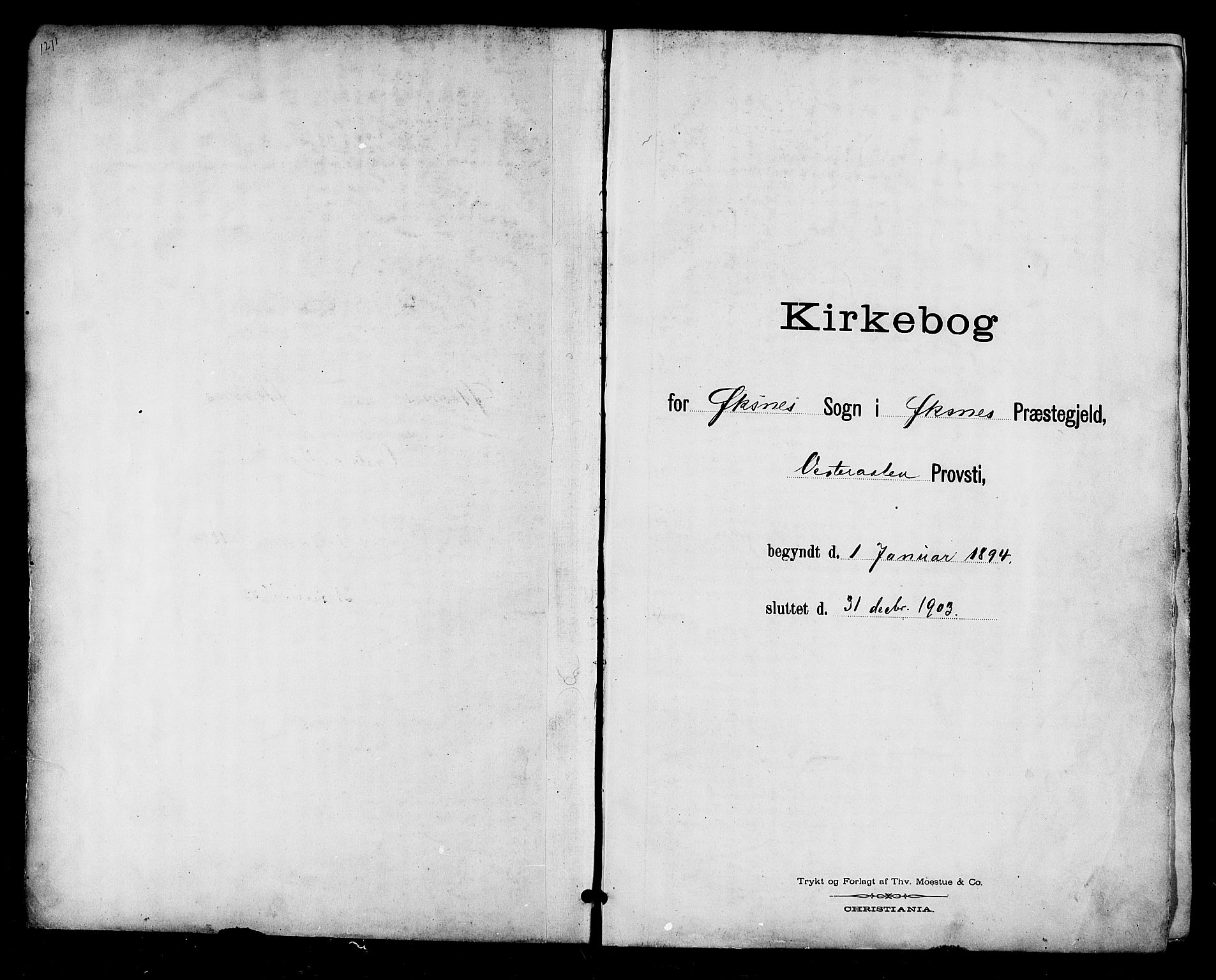 Ministerialprotokoller, klokkerbøker og fødselsregistre - Nordland, SAT/A-1459/893/L1338: Parish register (official) no. 893A10, 1894-1903