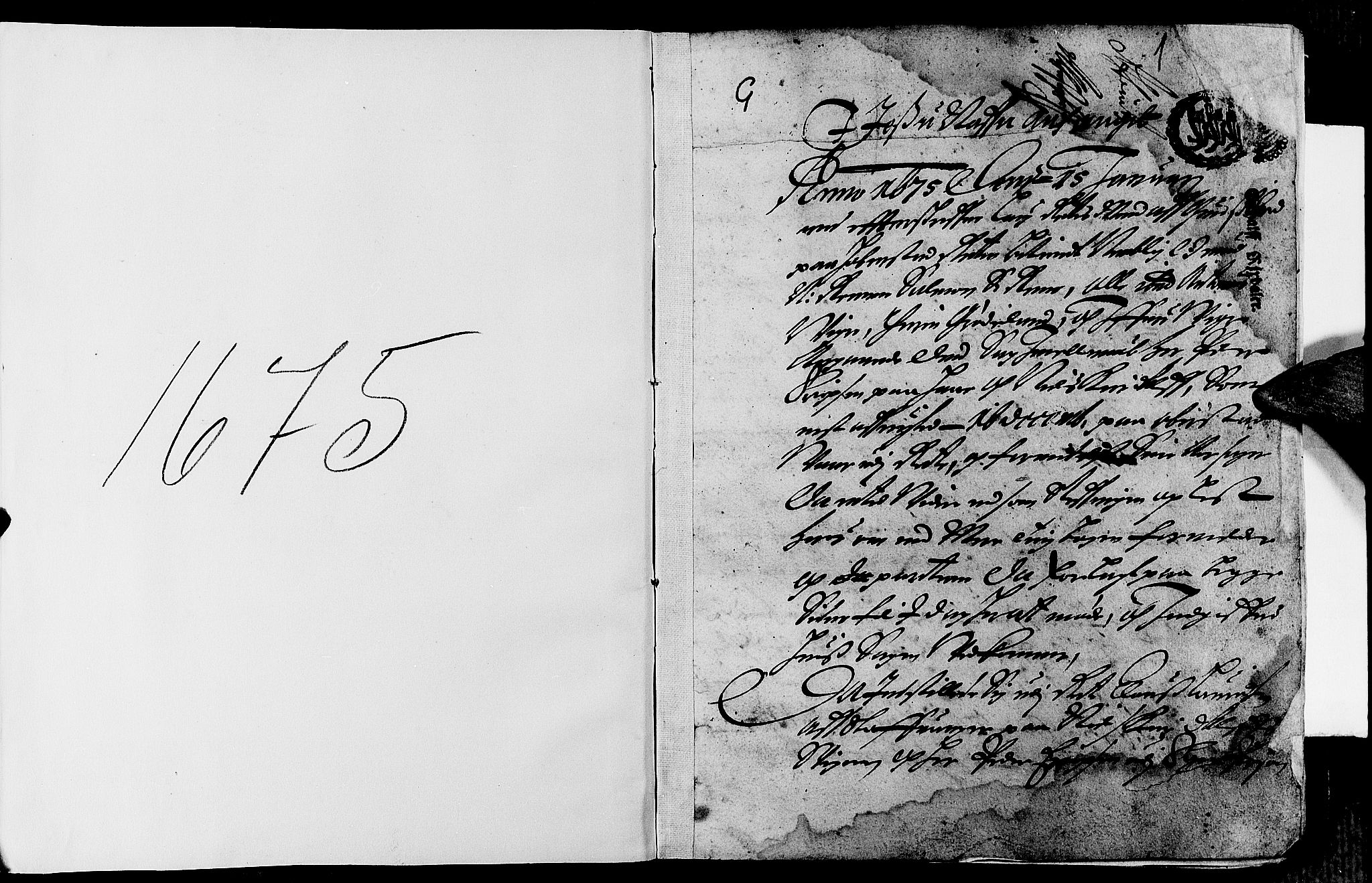 Jæren og Dalane sorenskriveri, SAST/A-100306/3/30/30BA/L0032: TINGBOK, 1675, p. 0b-1a