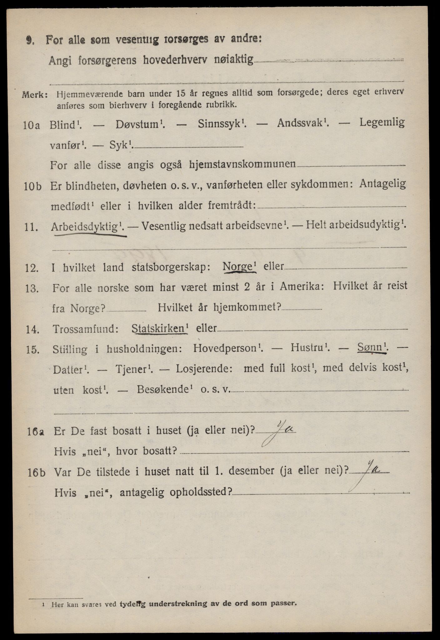 SAKO, 1920 census for Rauland, 1920, p. 711