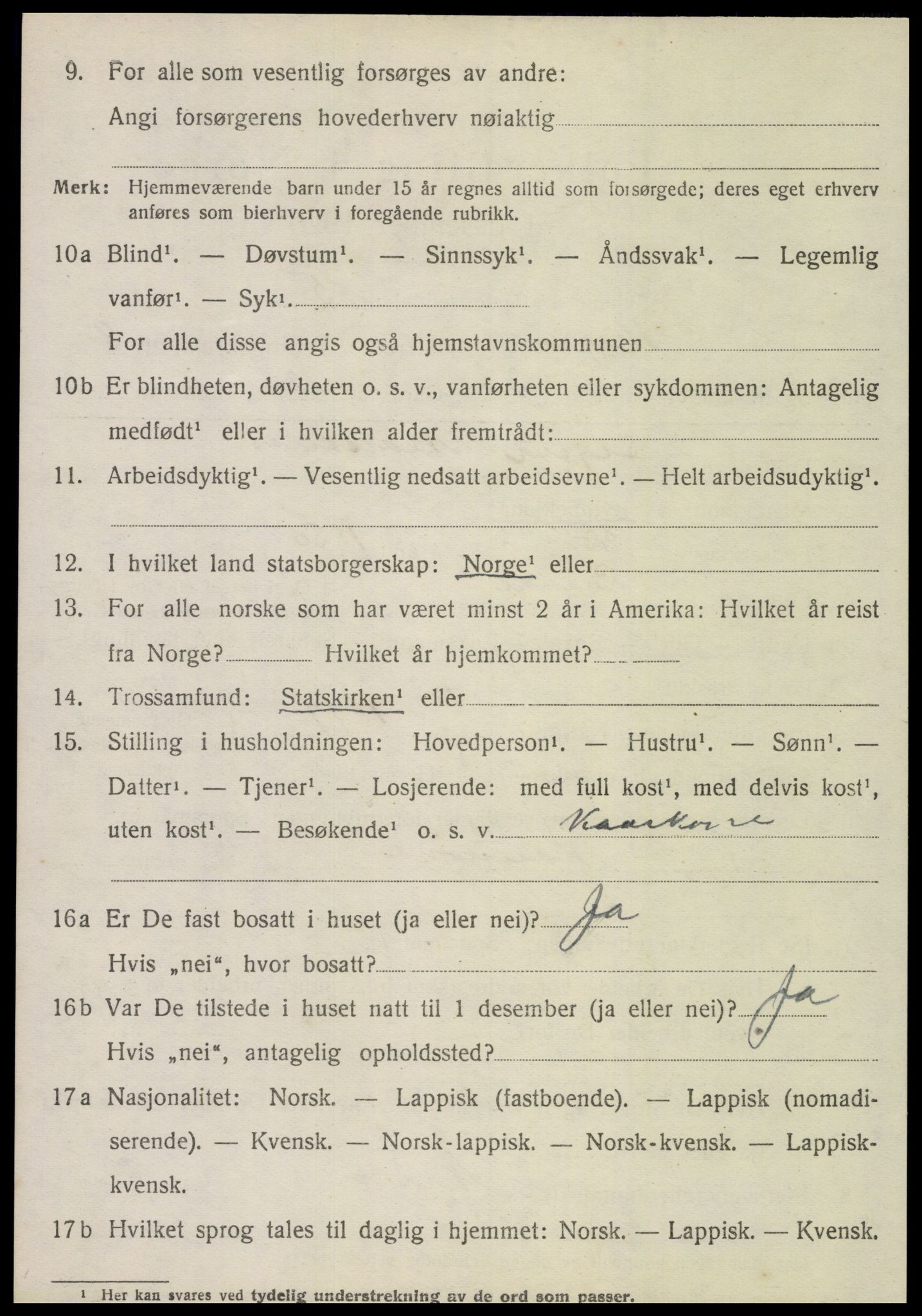 SAT, 1920 census for Hegra, 1920, p. 5975