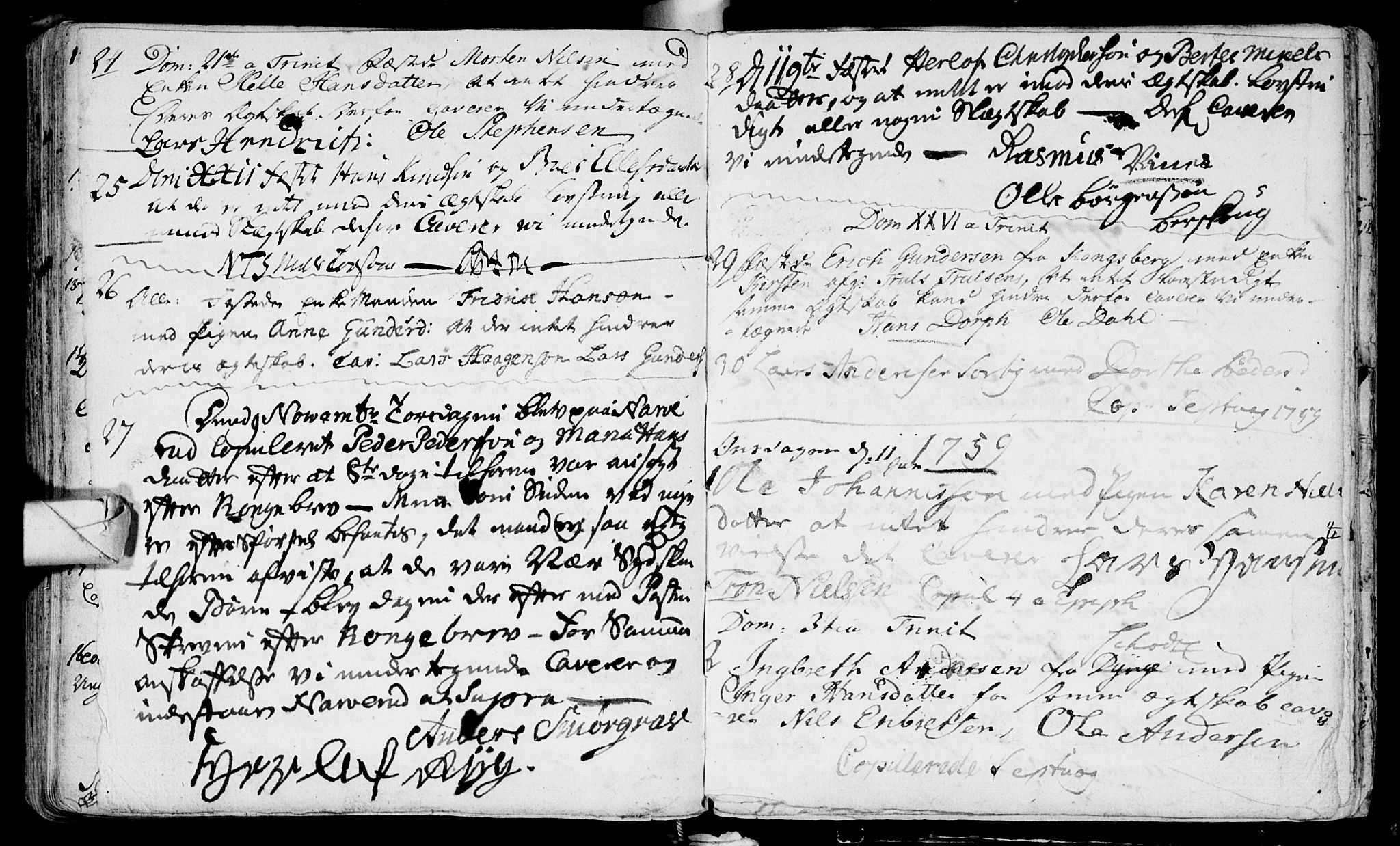 Eiker kirkebøker, SAKO/A-4/F/Fa/L0005: Parish register (official) no. I 5 /1, 1705-1759