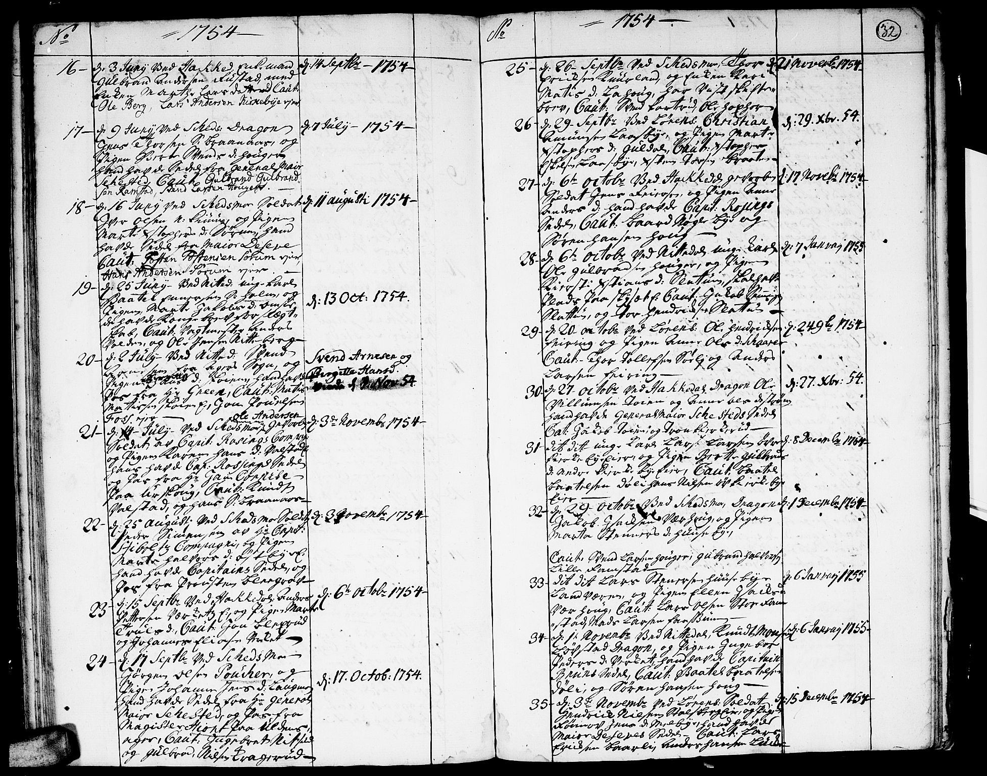 Skedsmo prestekontor Kirkebøker, SAO/A-10033a/F/Fa/L0004: Parish register (official) no. I 4, 1737-1768, p. 32