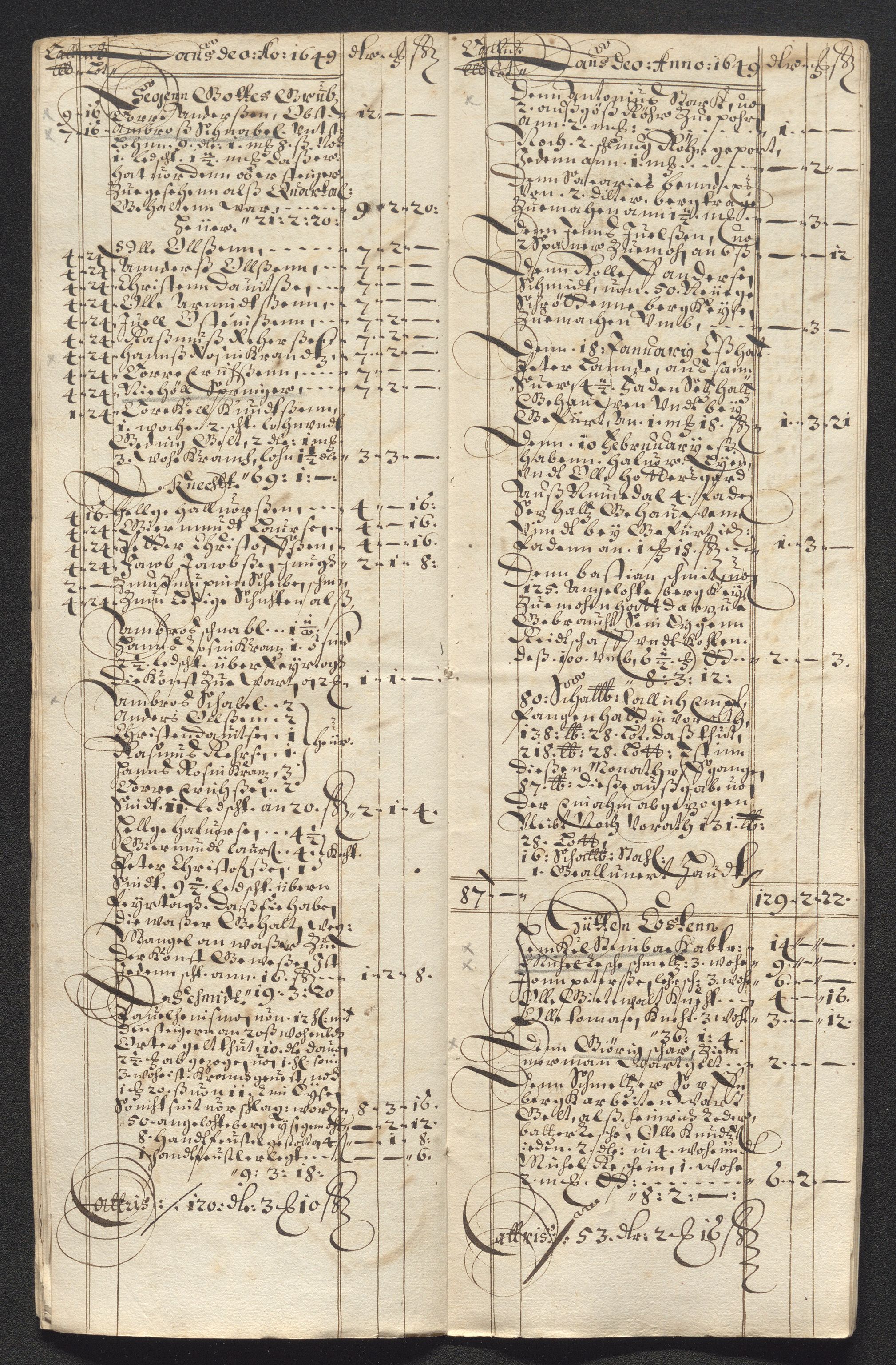 Kongsberg Sølvverk 1623-1816, AV/SAKO-EA-3135/001/D/Dc/Dcd/L0023: Utgiftsregnskap for gruver m.m., 1649, p. 581