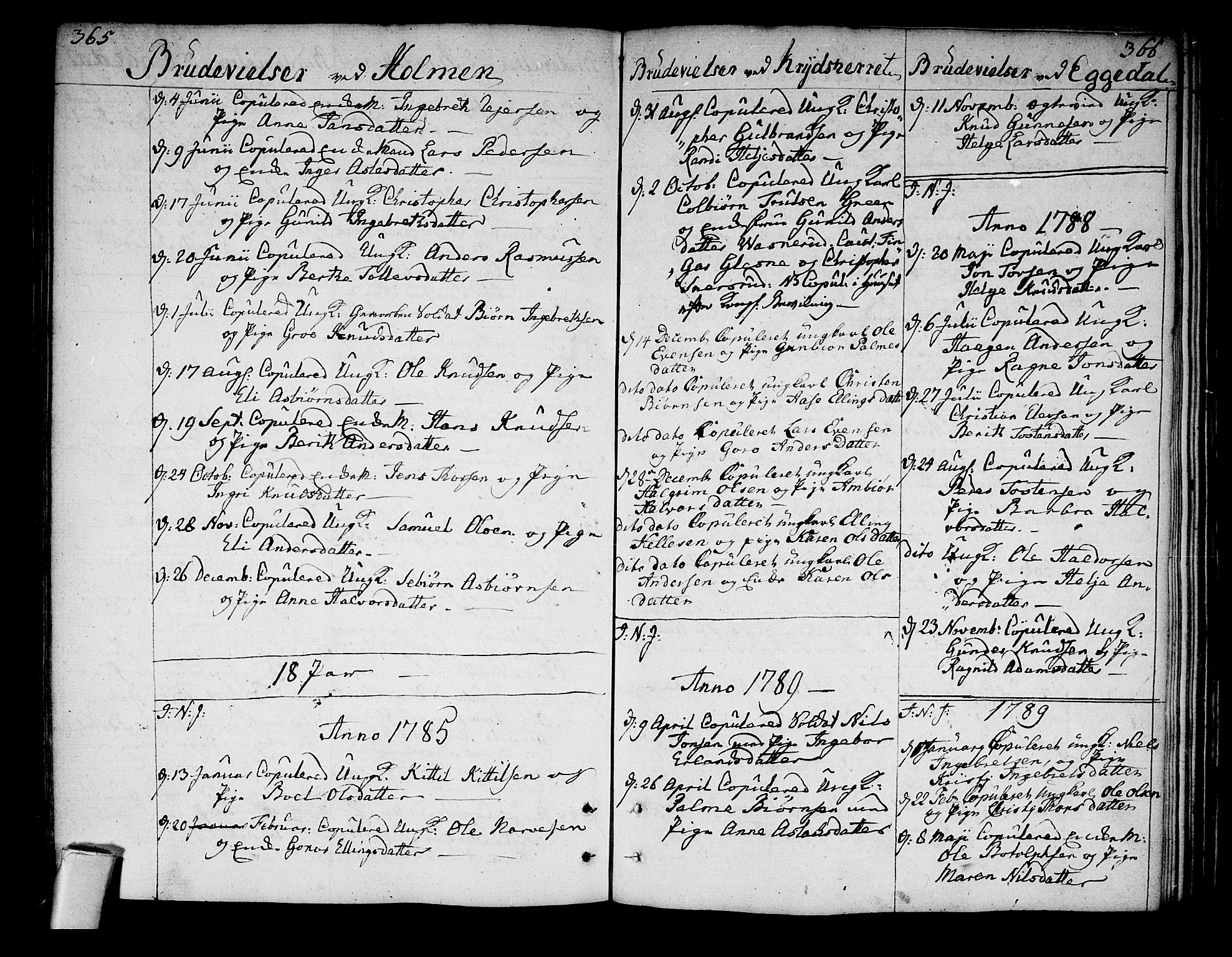 Sigdal kirkebøker, AV/SAKO-A-245/F/Fa/L0002: Parish register (official) no. I 2, 1778-1792, p. 365-366