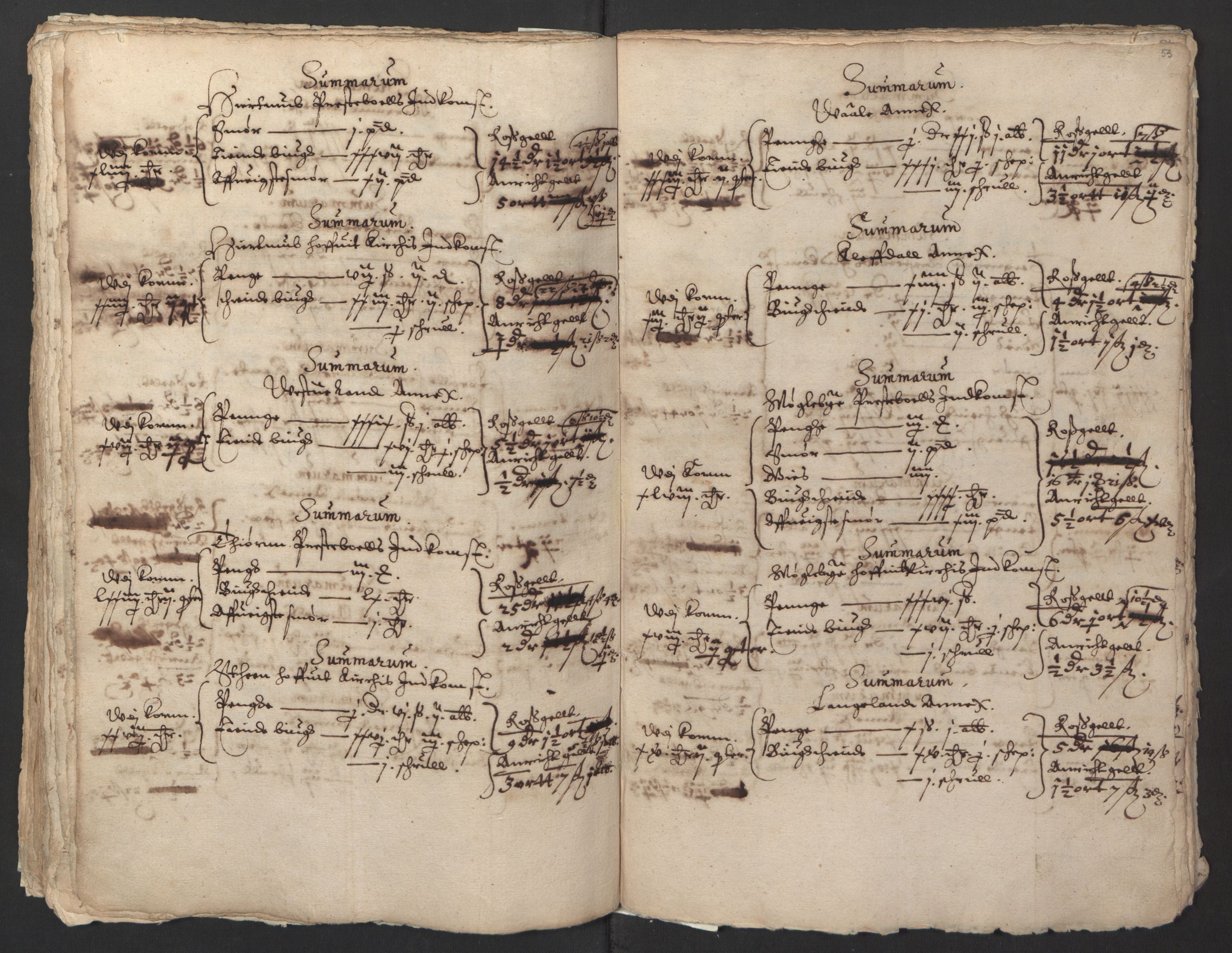 Stattholderembetet 1572-1771, AV/RA-EA-2870/Ek/L0014/0001: Jordebøker til utlikning av rosstjeneste 1624-1626: / Kirke- og prestebolsinntekter i Oslo og Hamar bispedømme, 1625-1626, p. 55