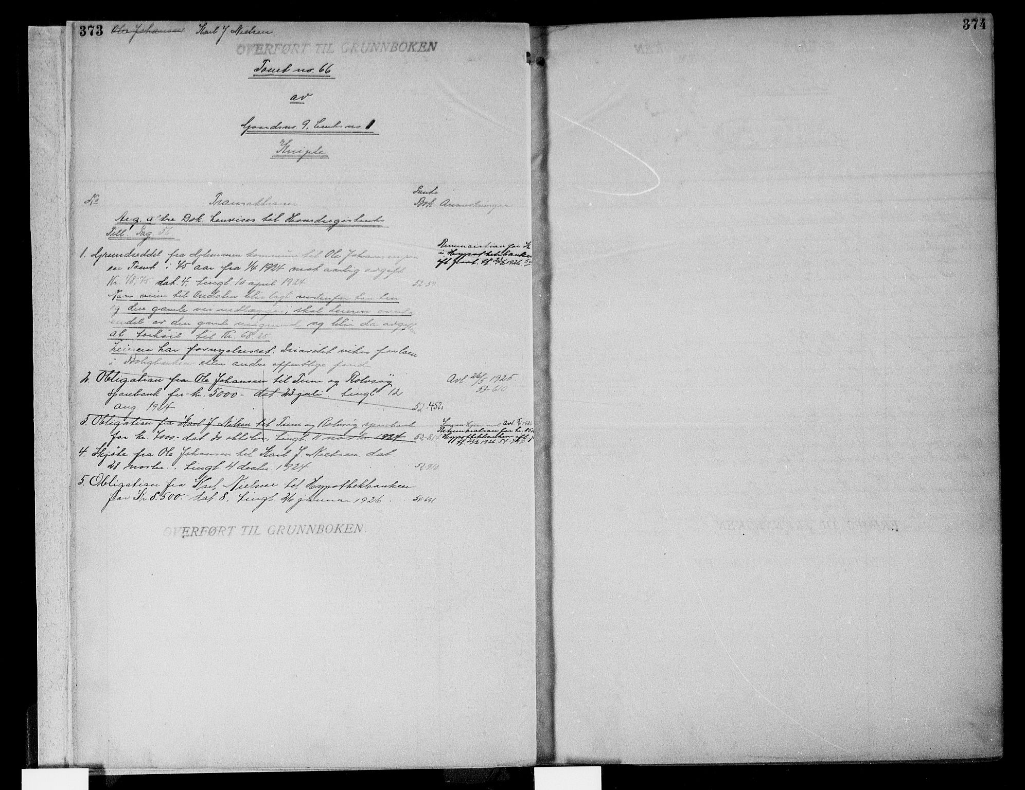 Onsøy sorenskriveri, SAO/A-10474/G/Gb/Gba/L0014: Mortgage register no. I B-4b, 1913, p. 373-374
