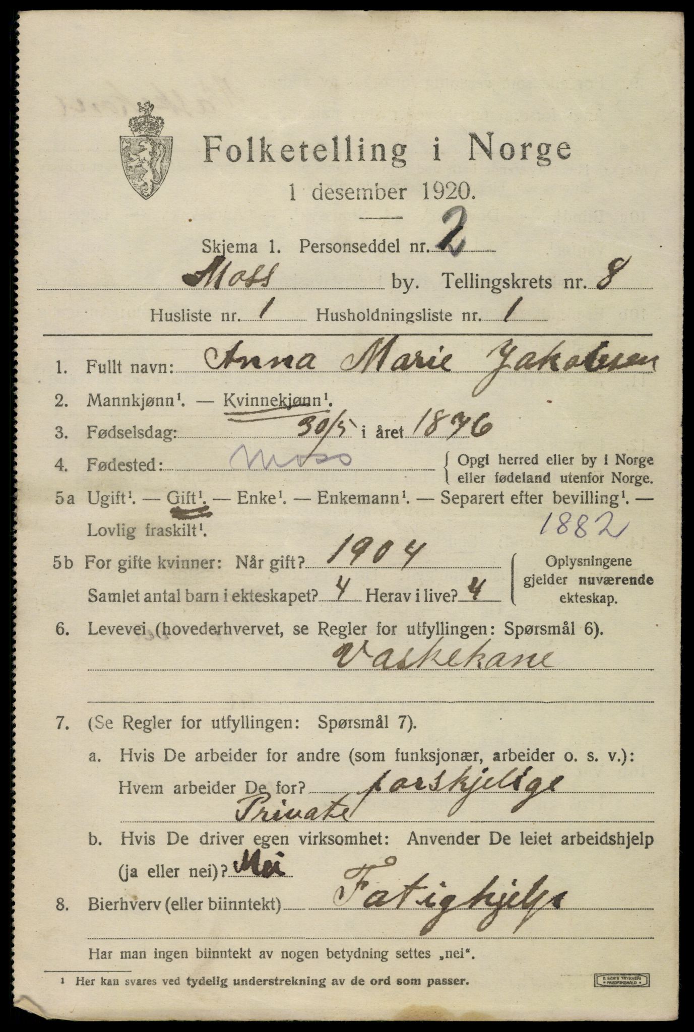 SAO, 1920 census for Moss, 1920, p. 21779