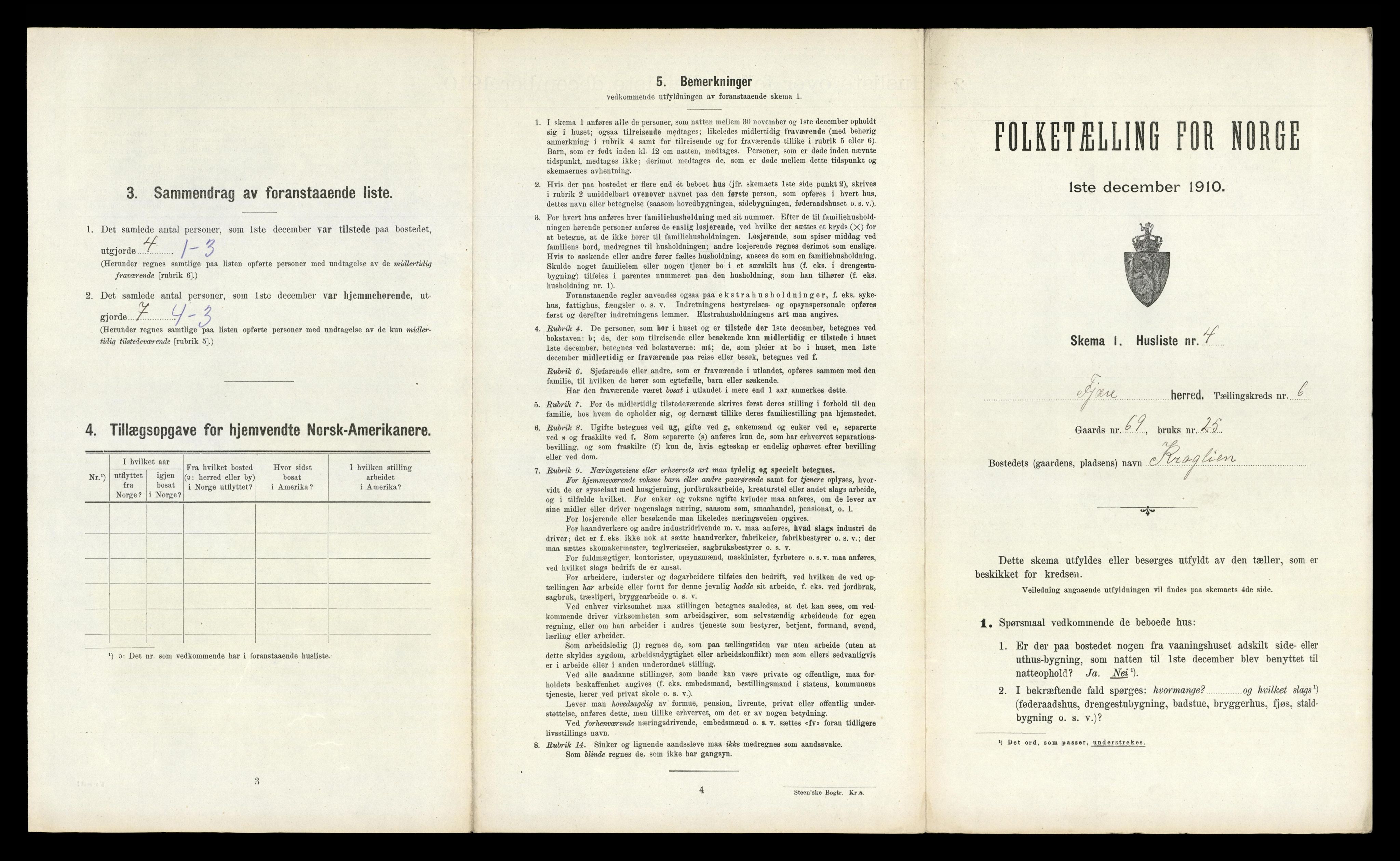 RA, 1910 census for Fjære, 1910, p. 1413